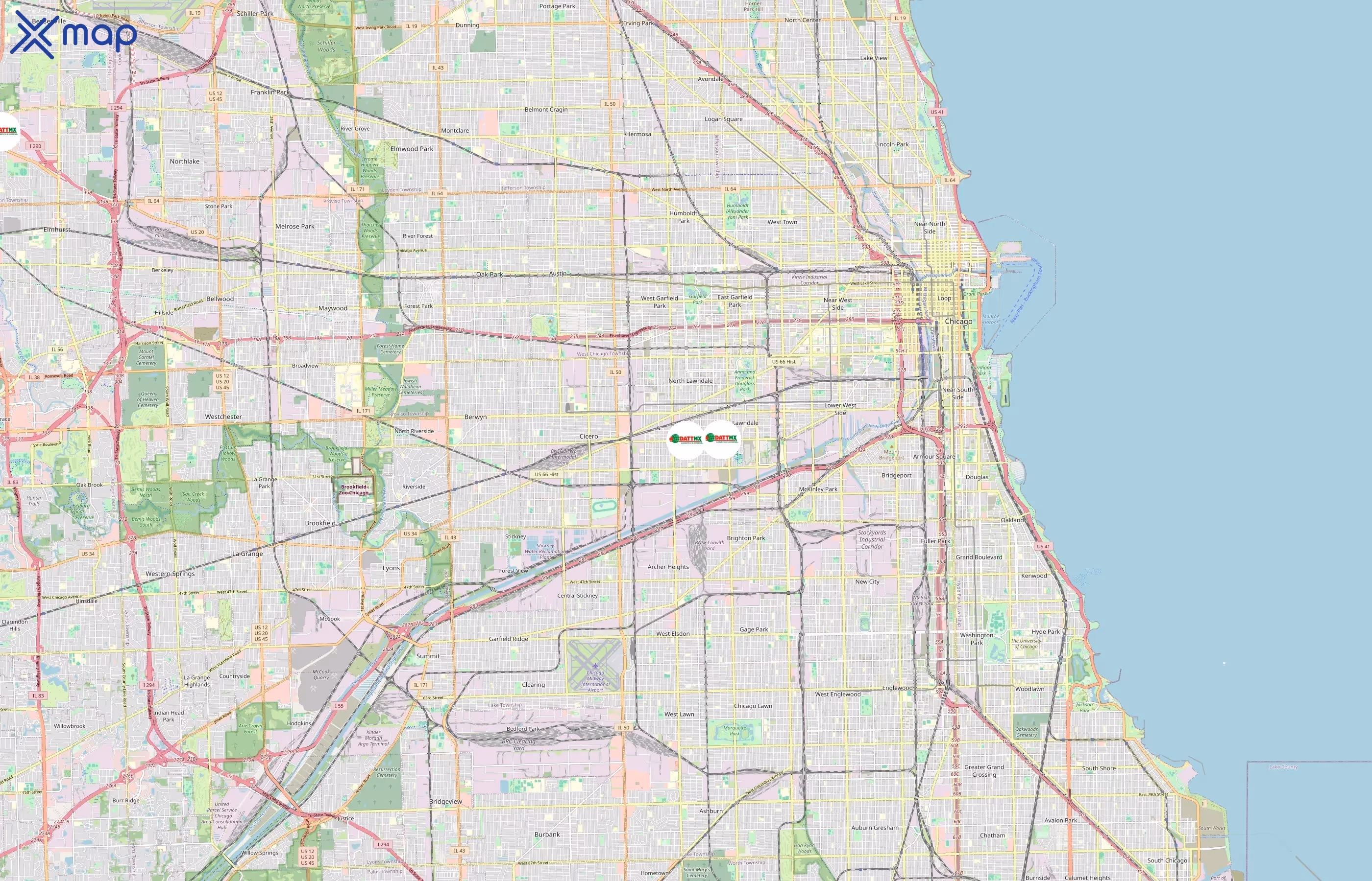 Datt Express area coverage