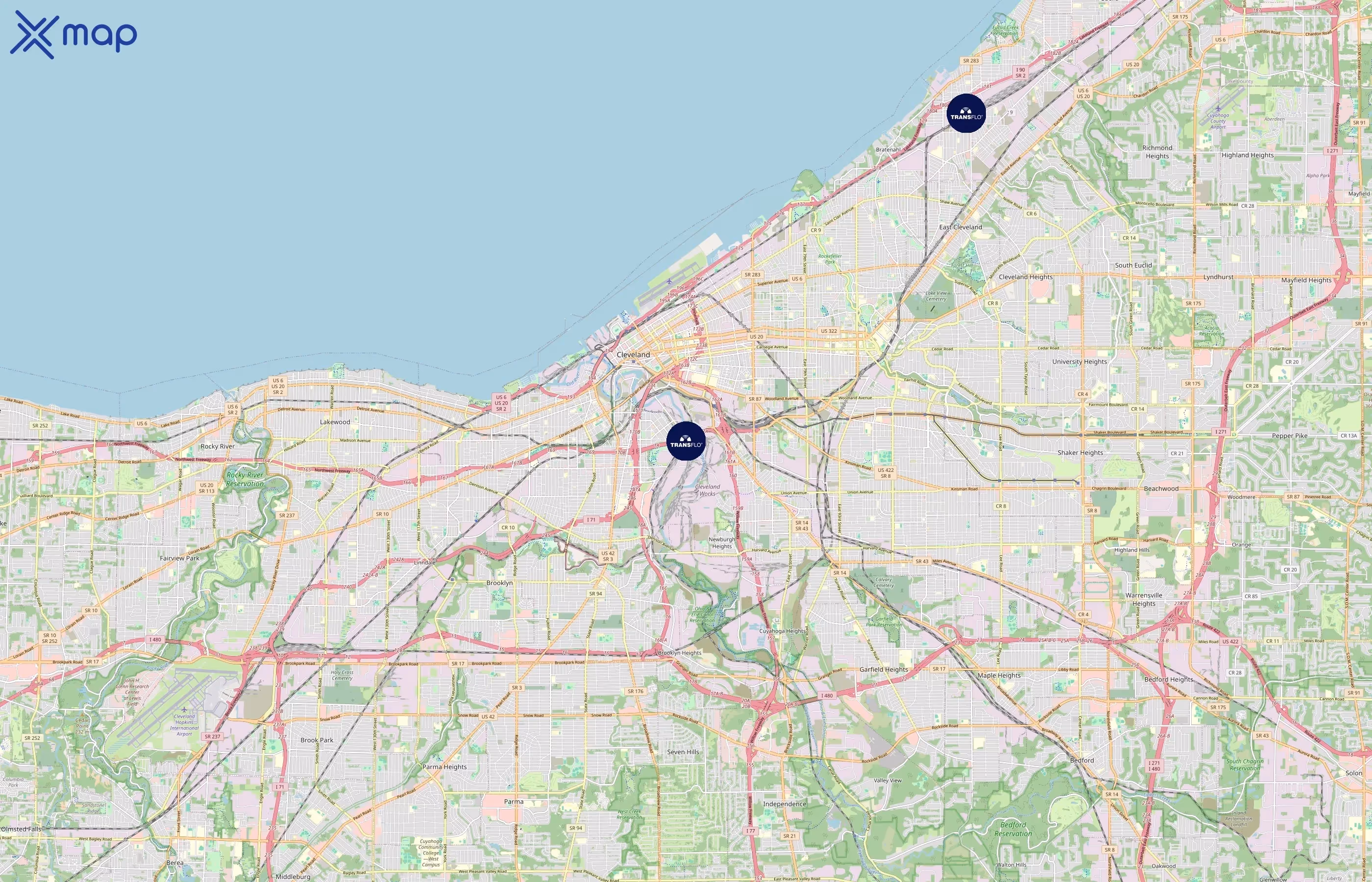 Transflo area coverage