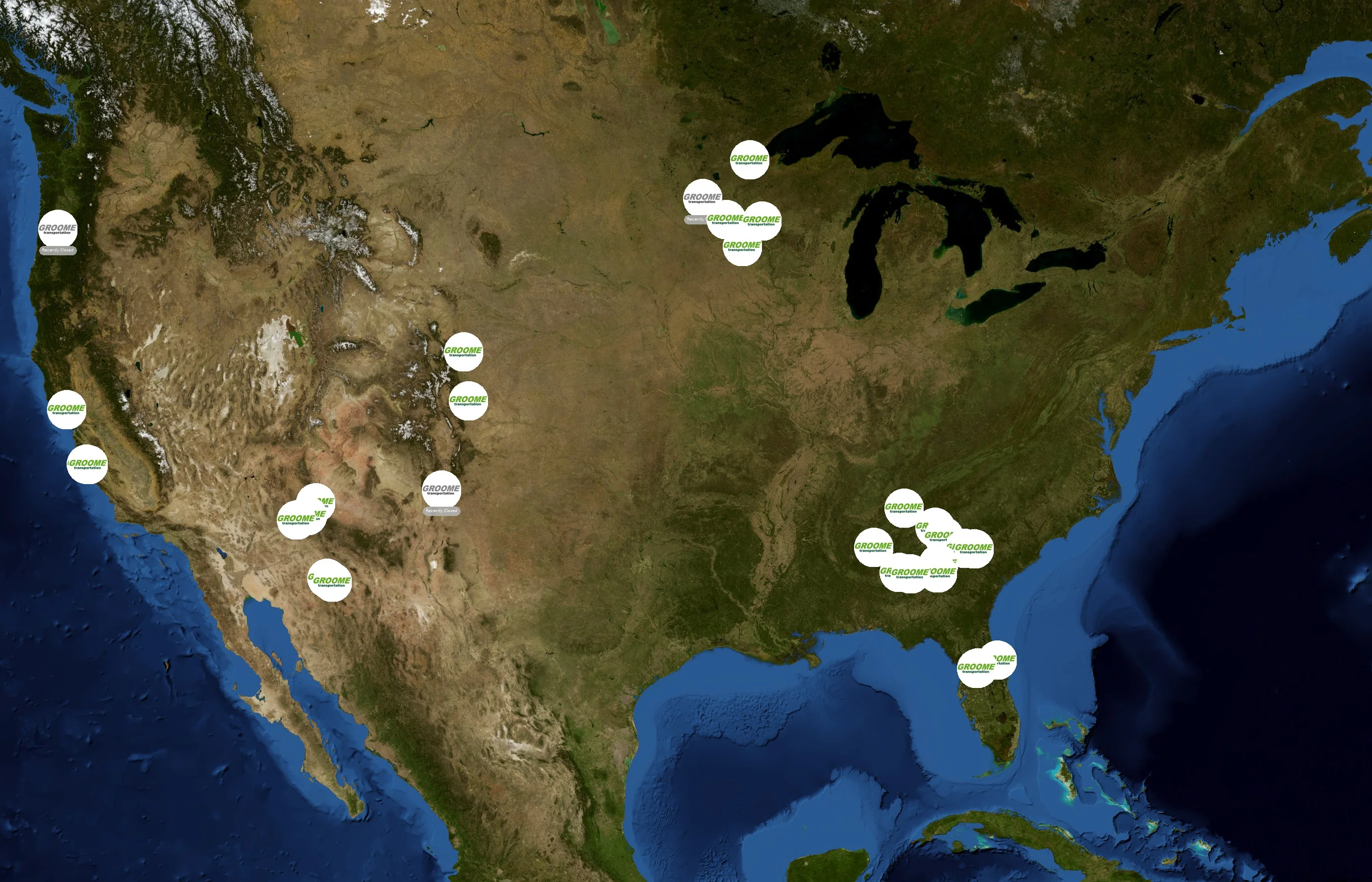 Groome Transportation state distribution
