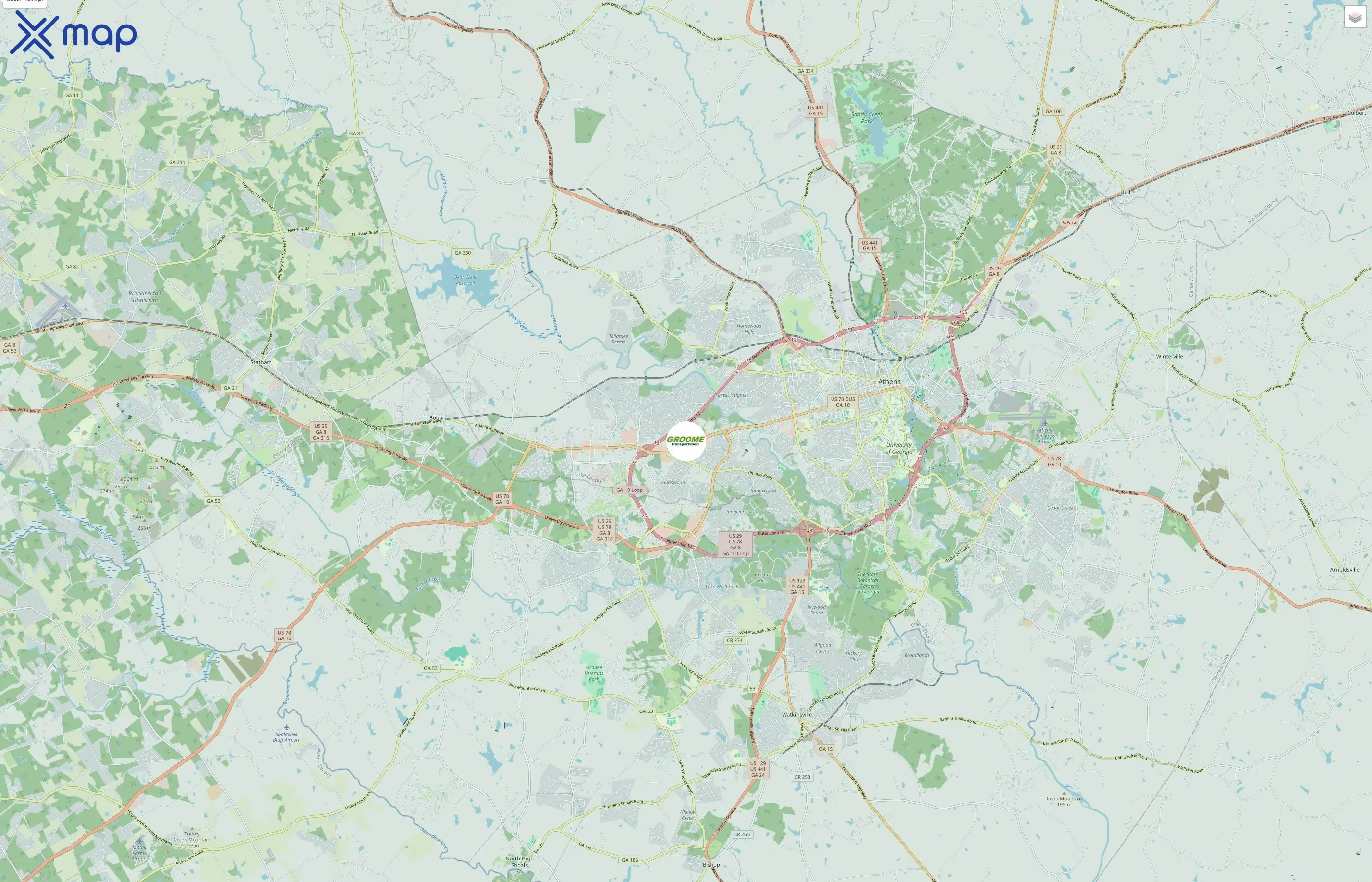 Groome Transportation traffic data