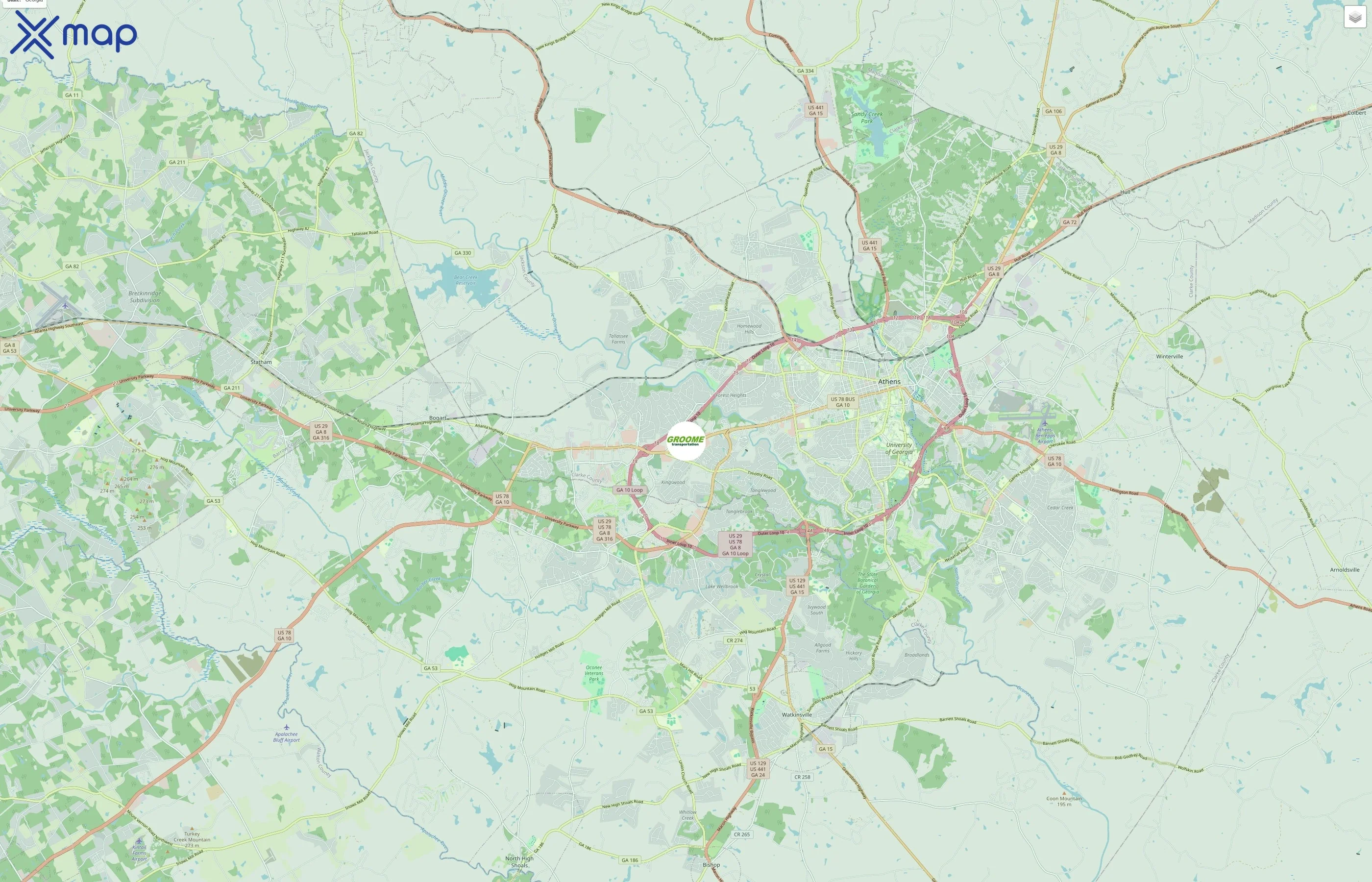 Groome Transportation traffic data