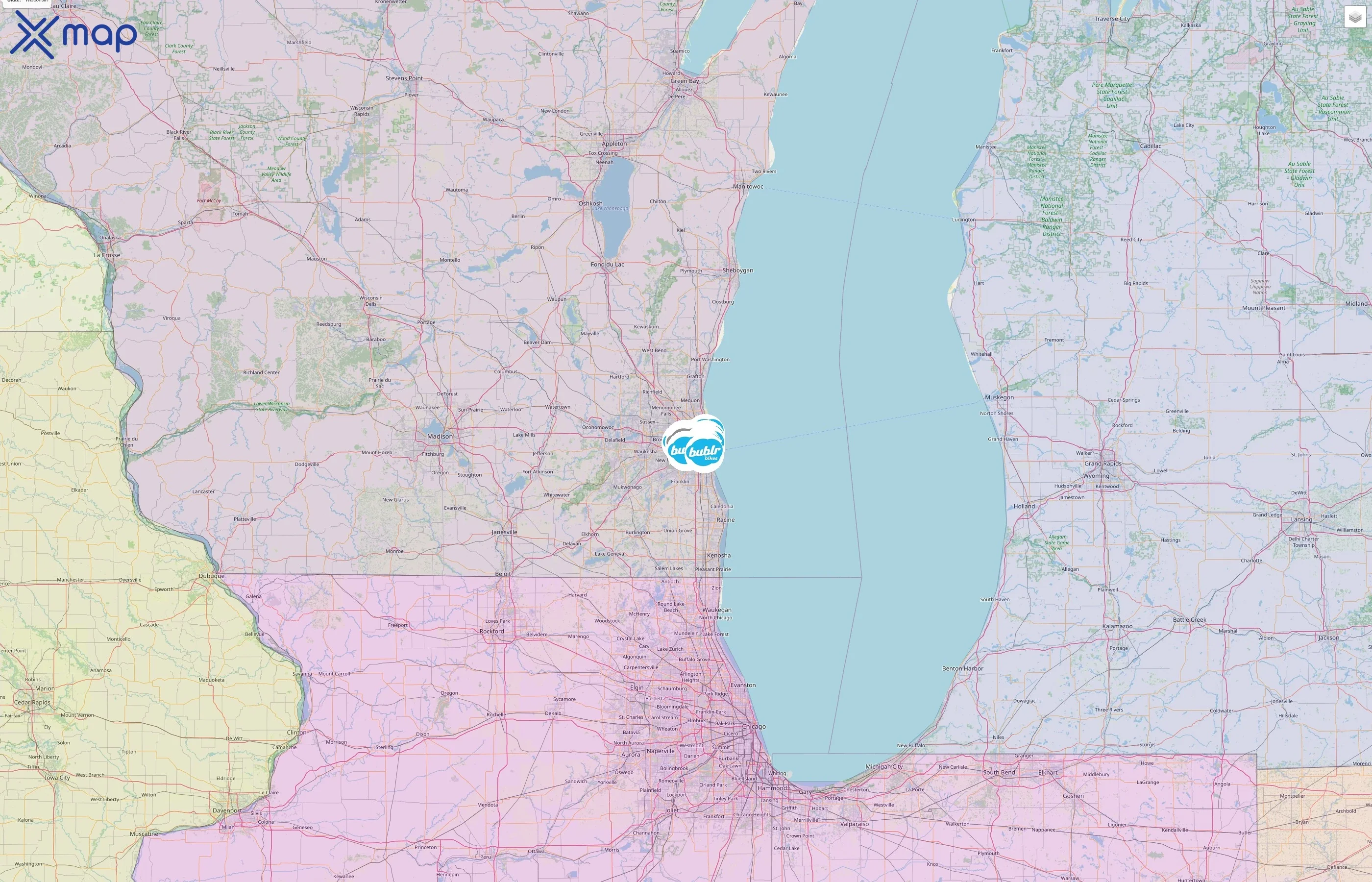 Bublr Bikes street hotspots