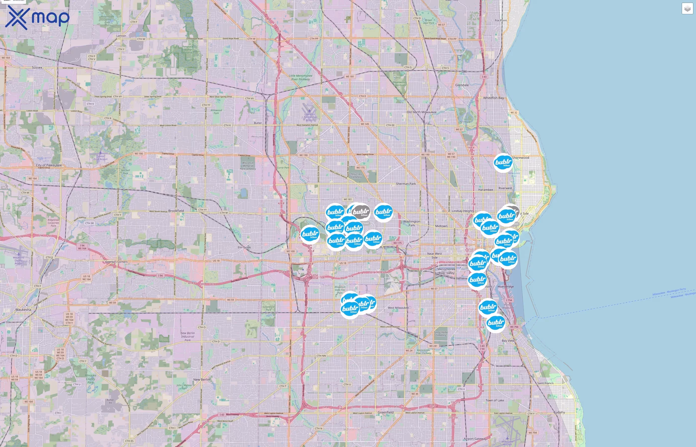 Bublr Bikes traffic data