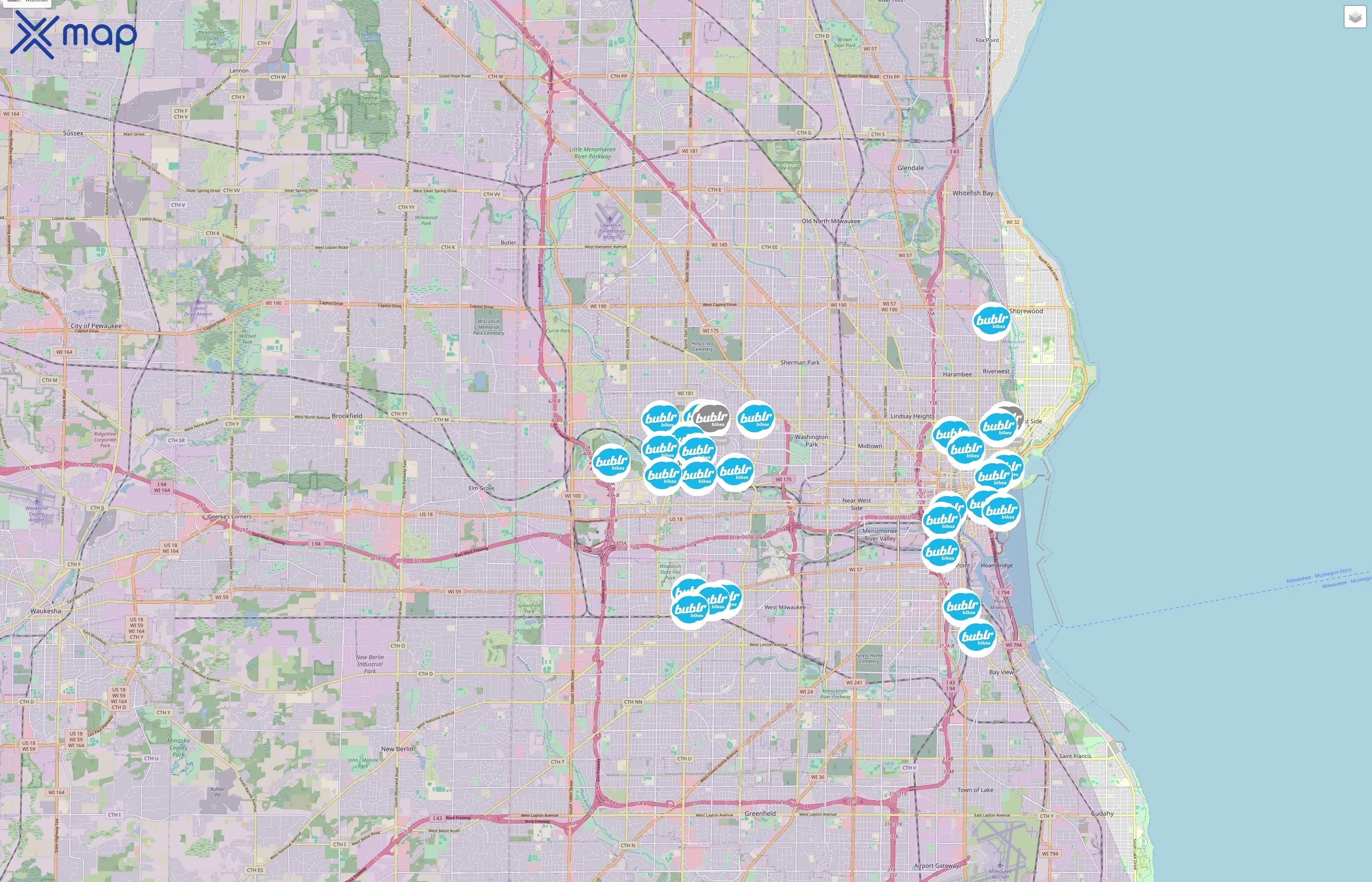 Bublr Bikes traffic data