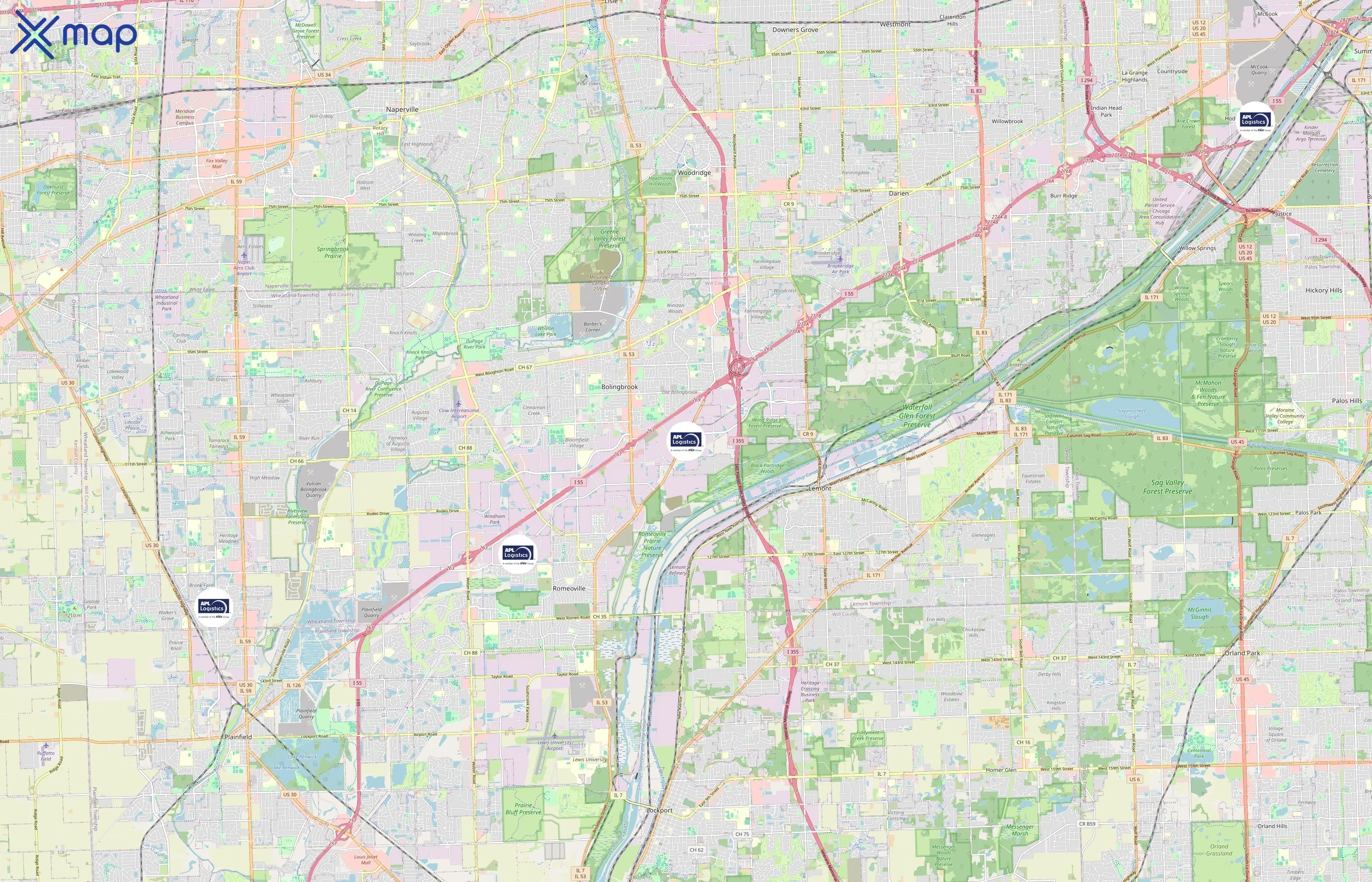 APL Logistics area coverage