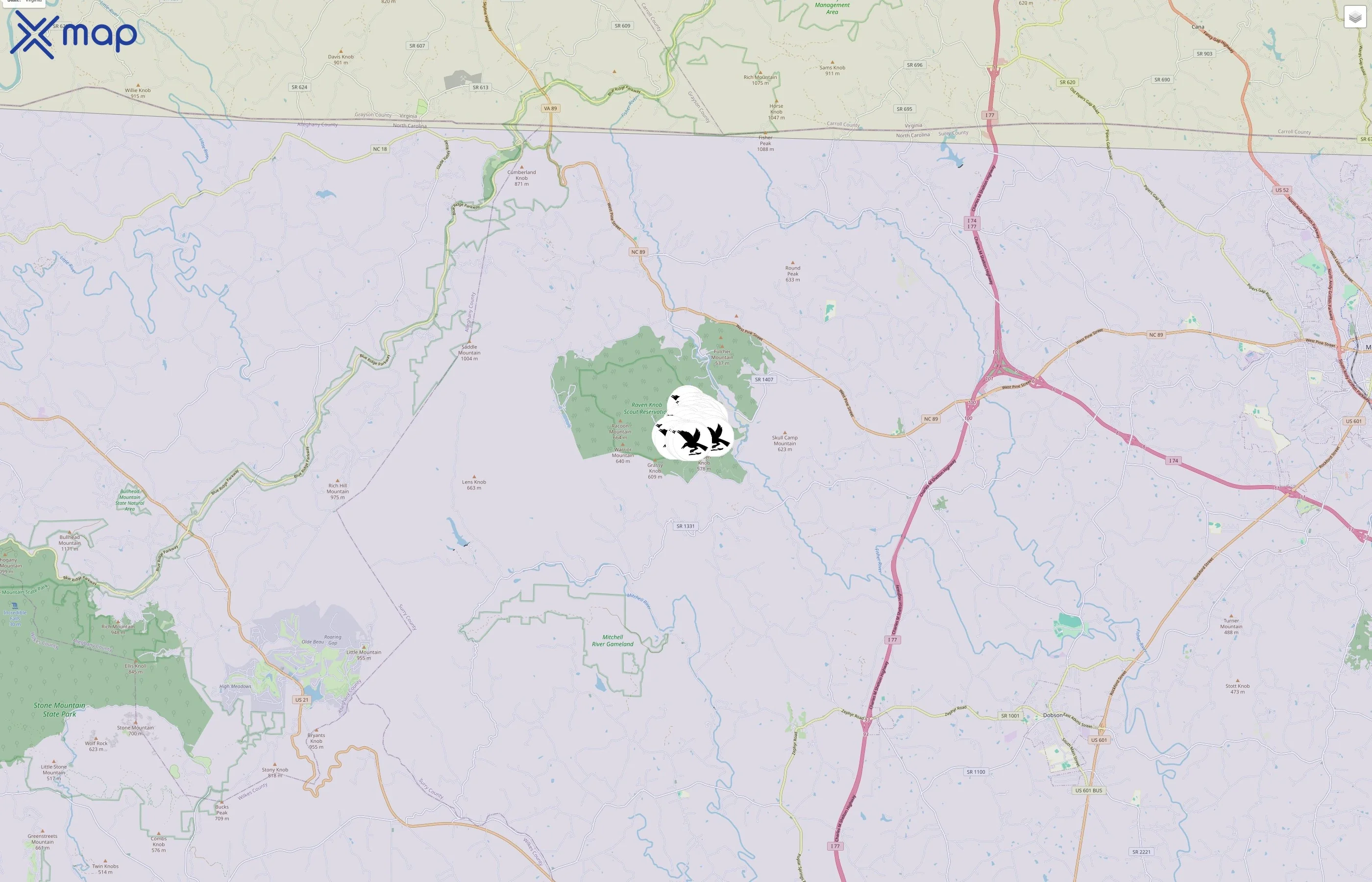 Raven Knob Scout Reservation traffic data