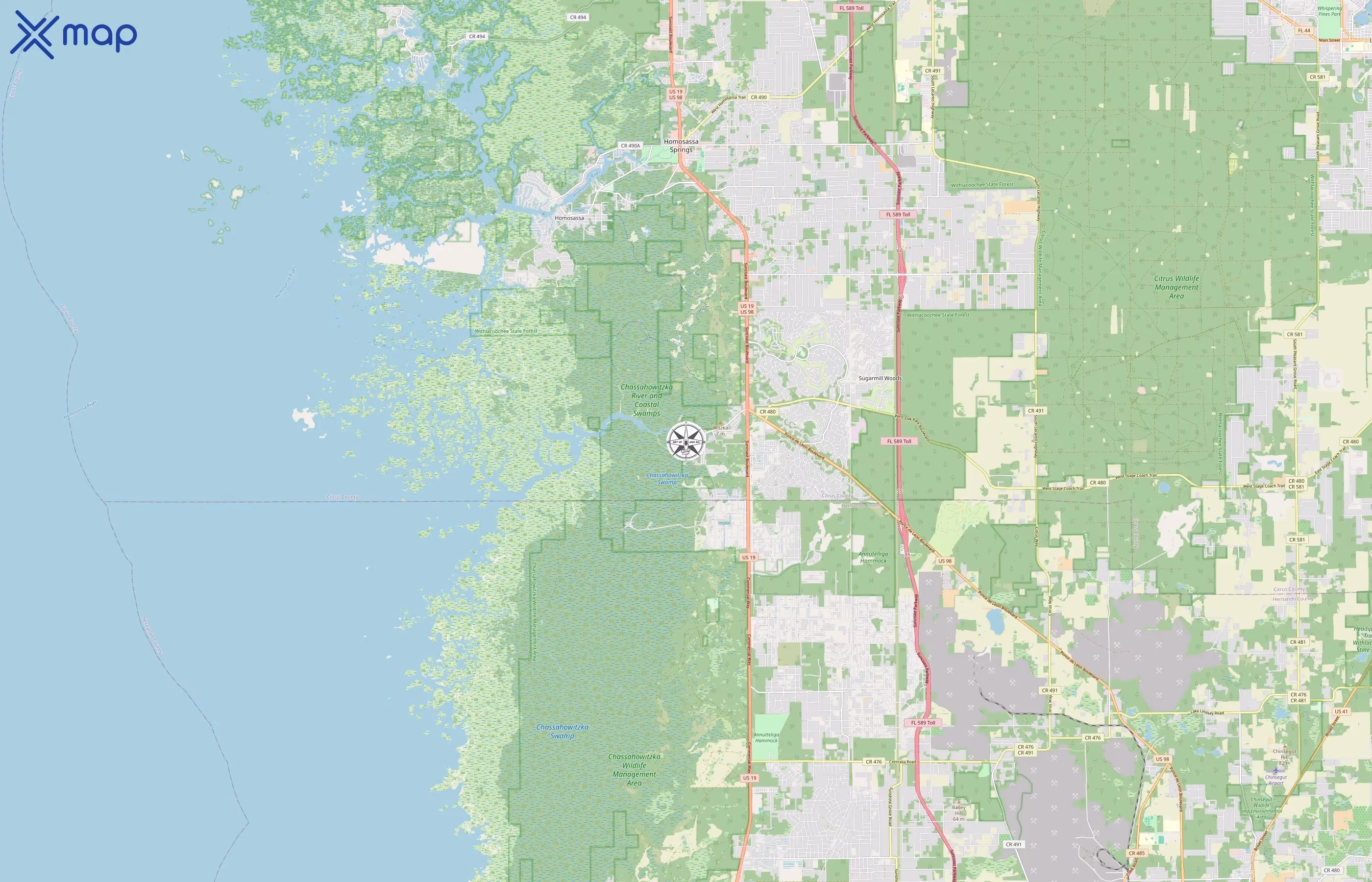 Get Up And Go Kayaking area coverage