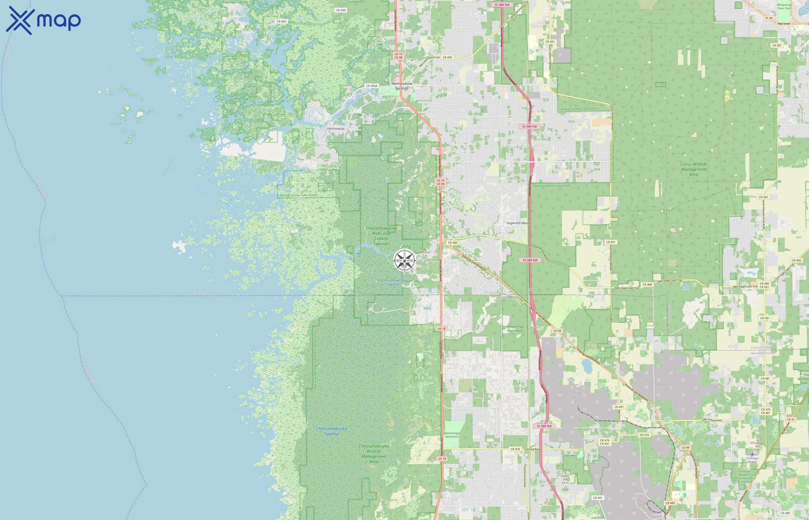 Get Up And Go Kayaking area coverage