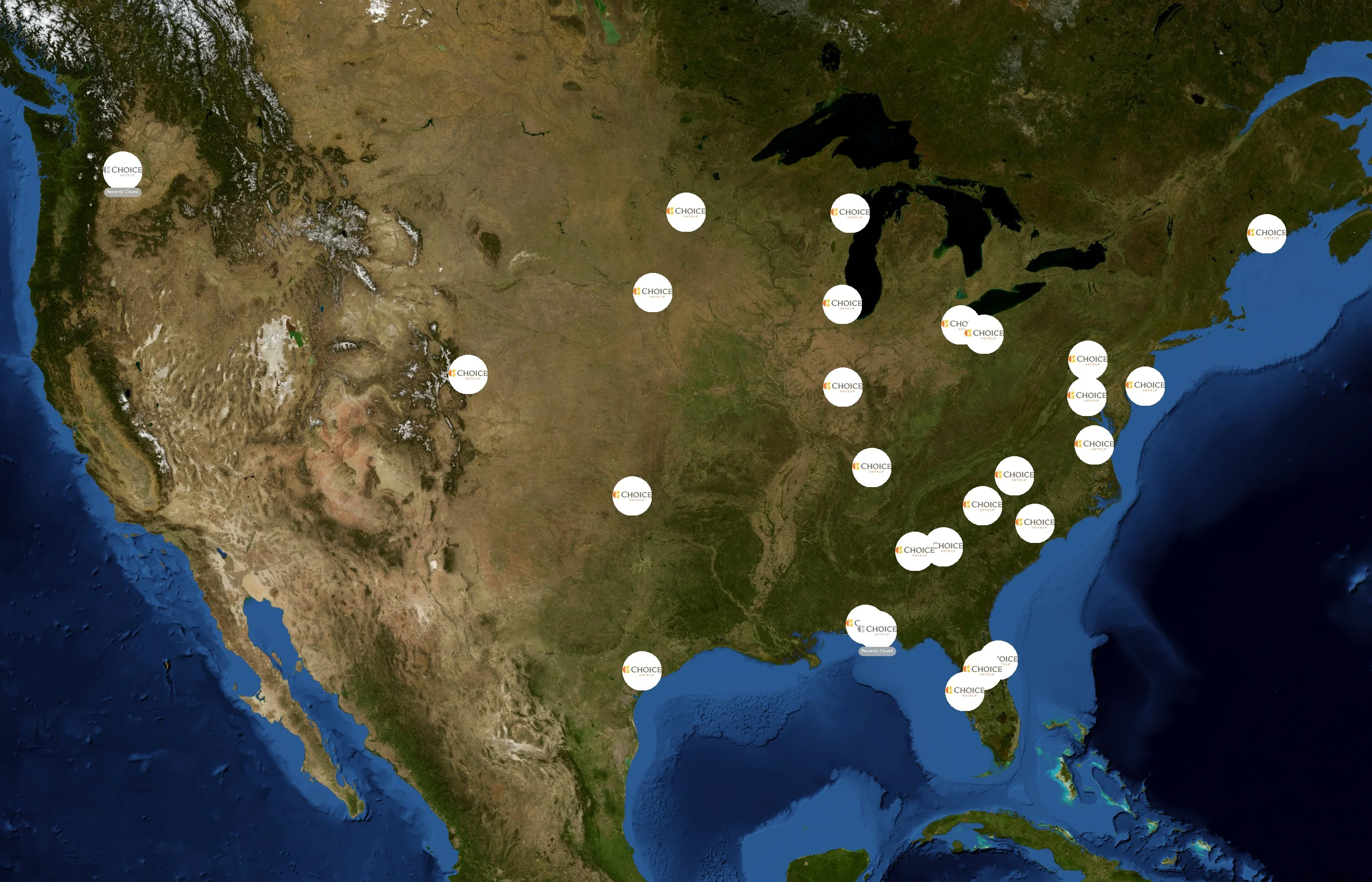 Comfort Inn state distribution