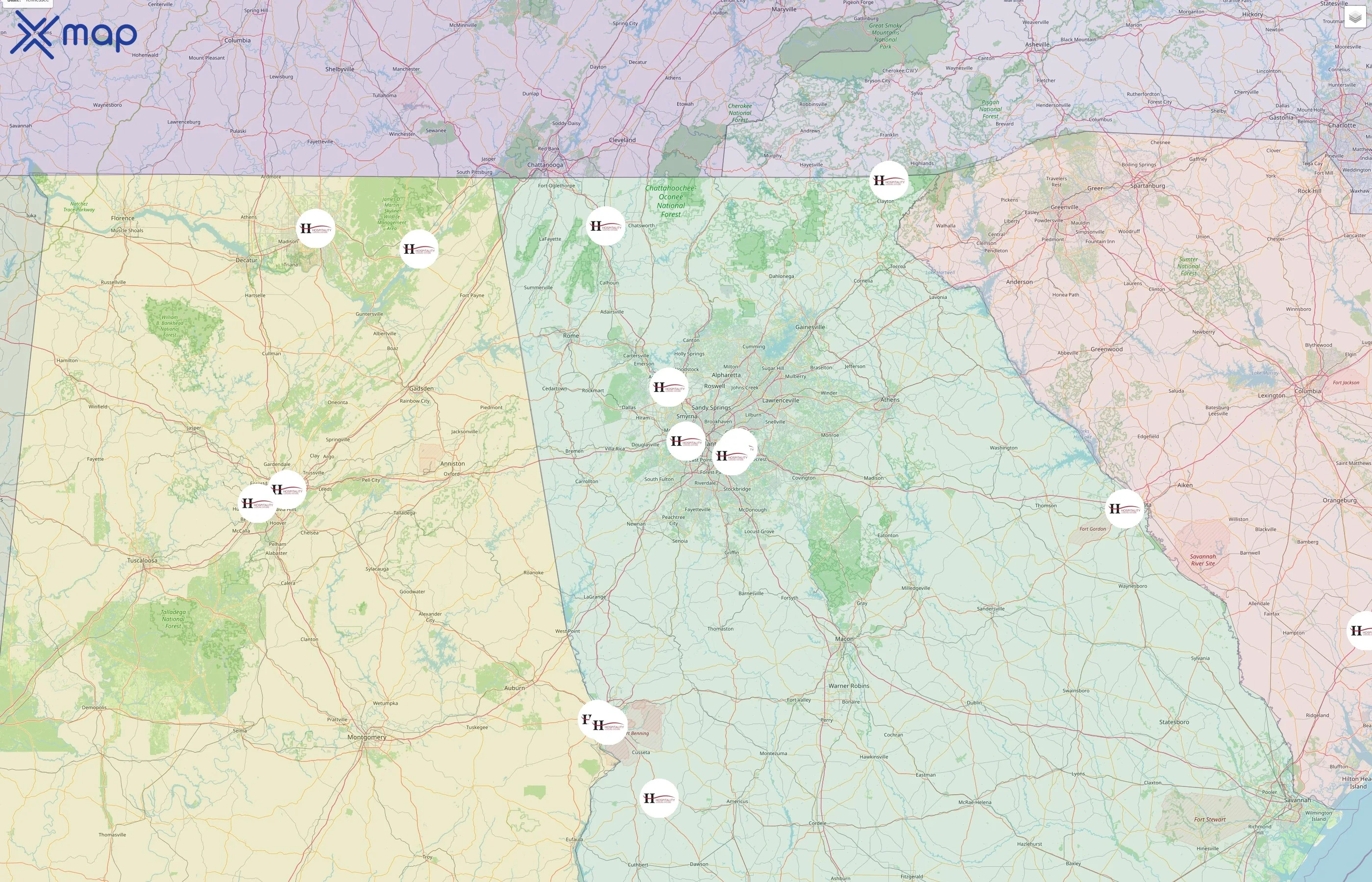 Budgetel street hotspots