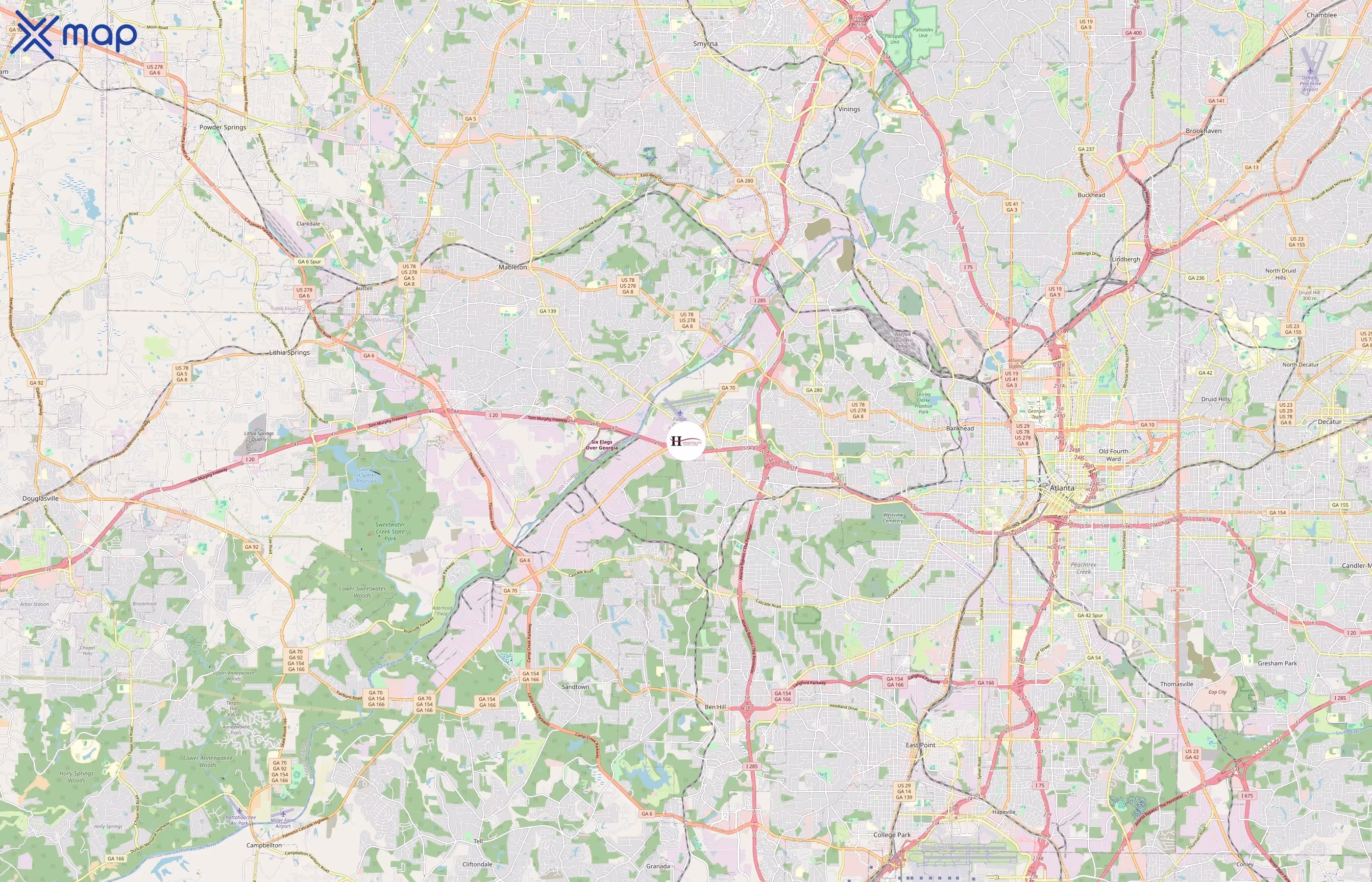 Budgetel area coverage