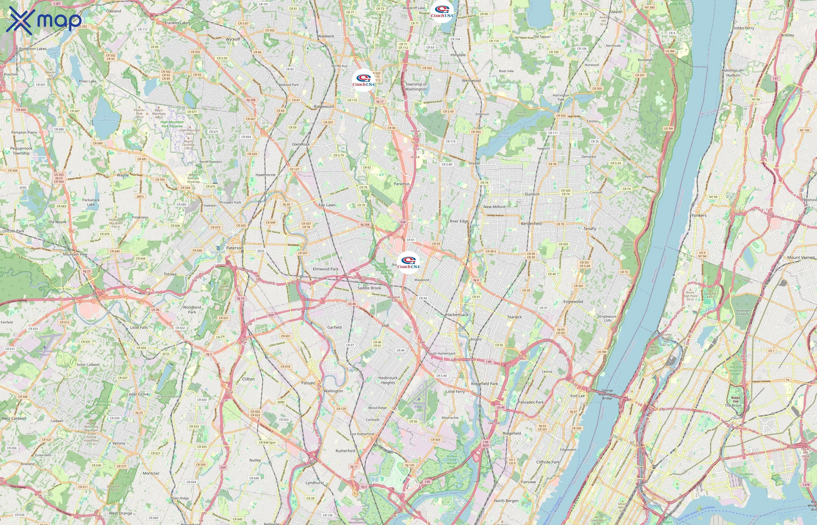 Coach USA area coverage