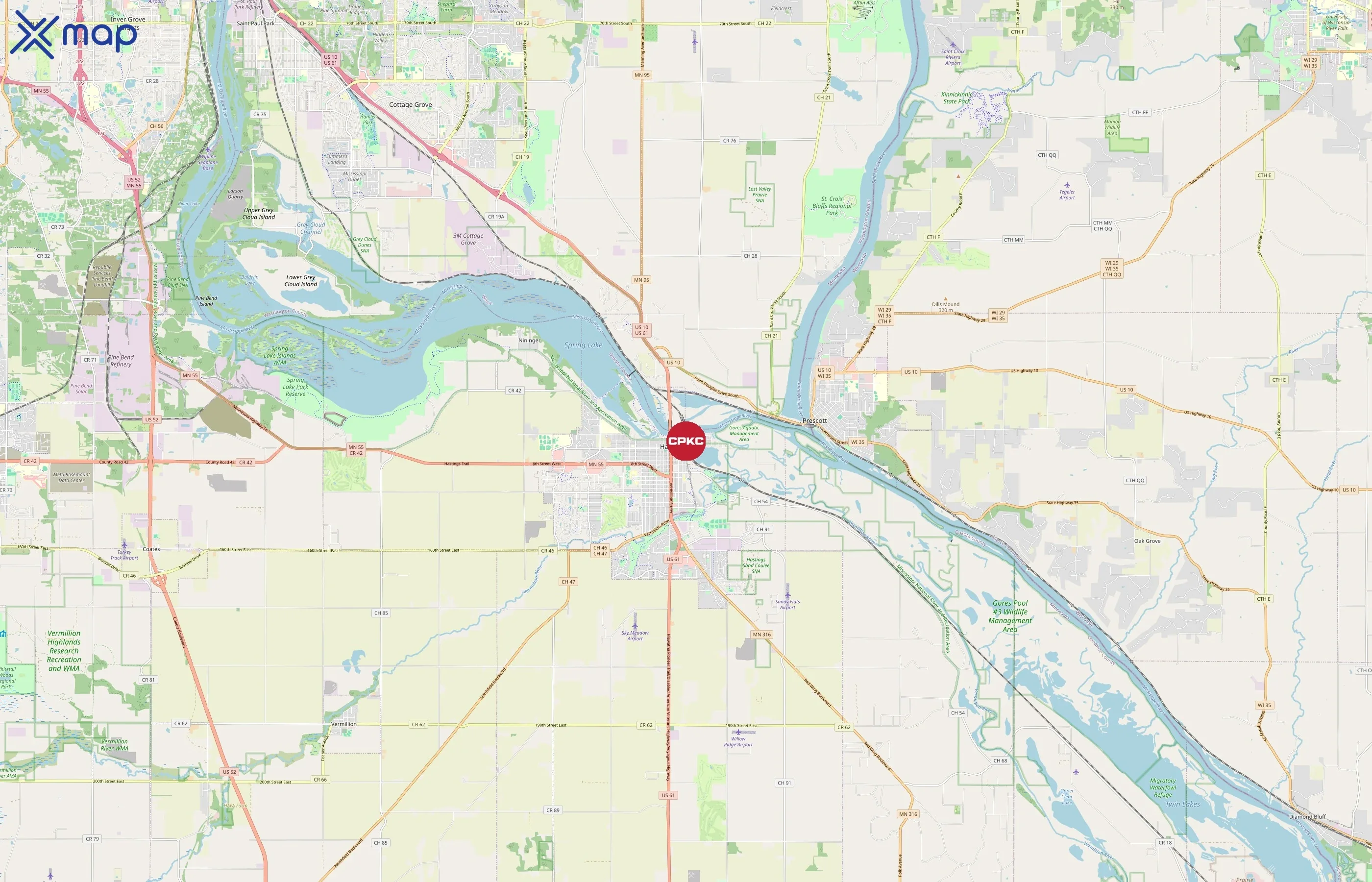 Canadian Pacific Kansas City Railway area coverage