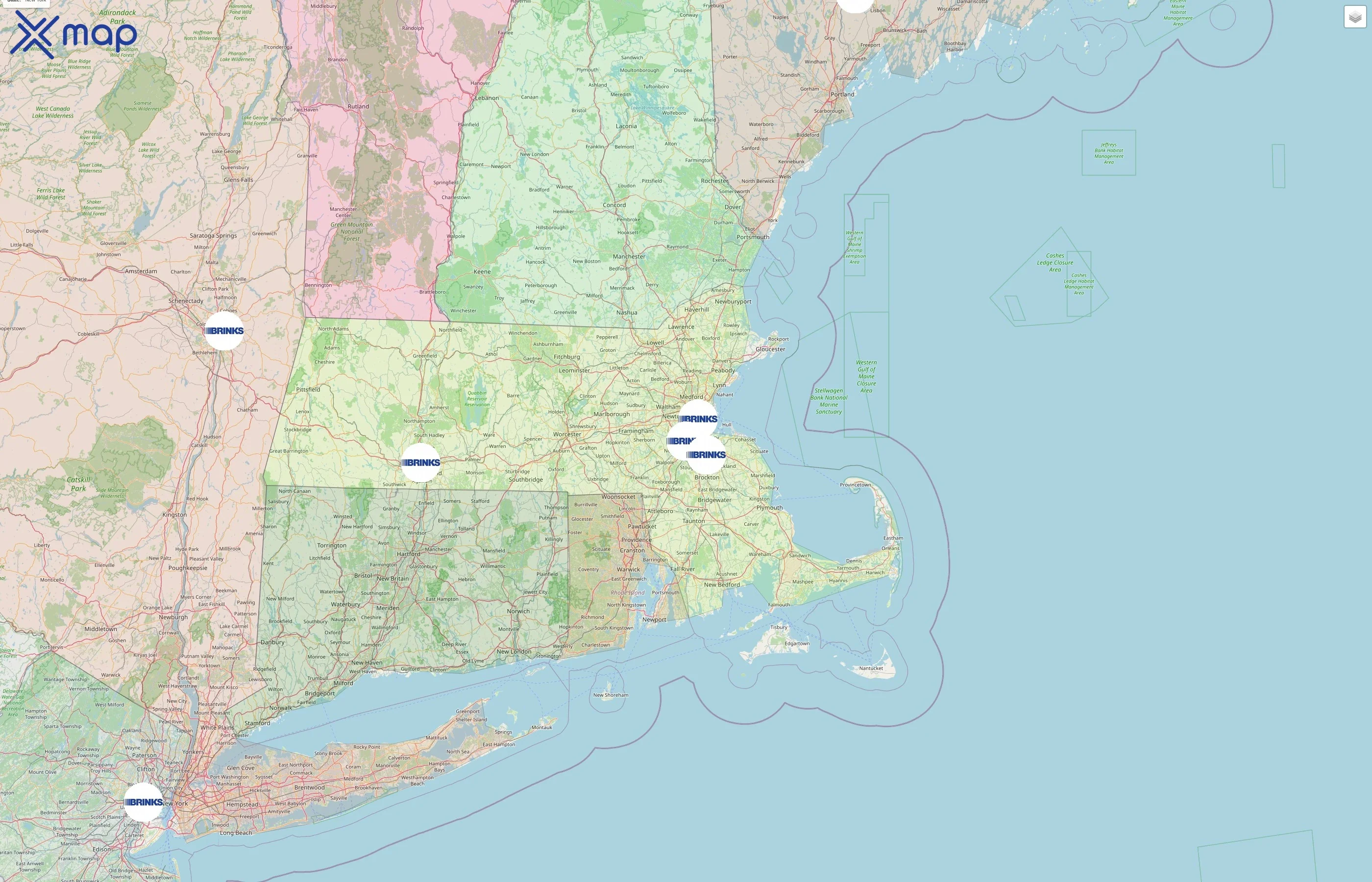 Brink's street hotspots