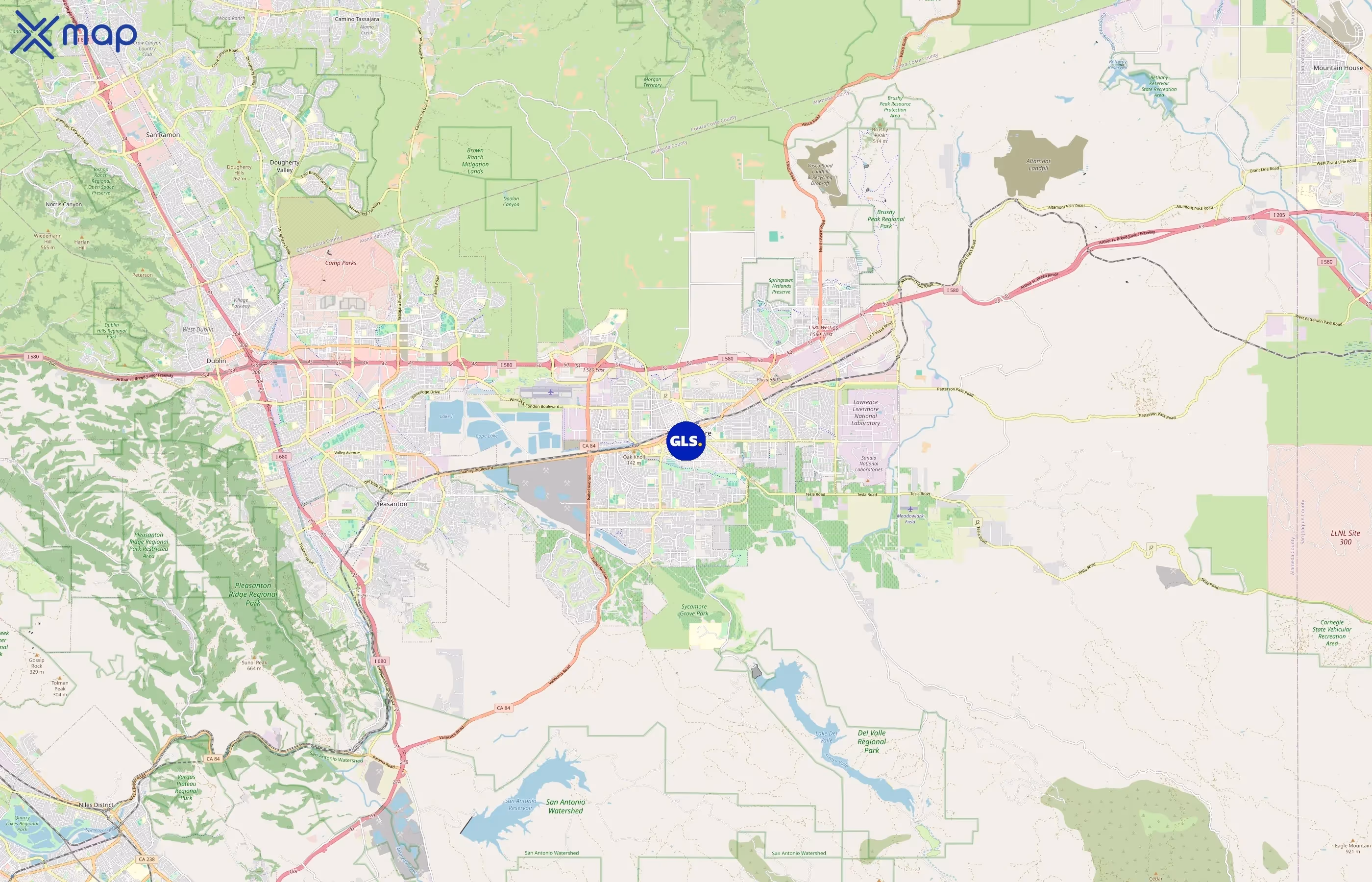 GLS area coverage