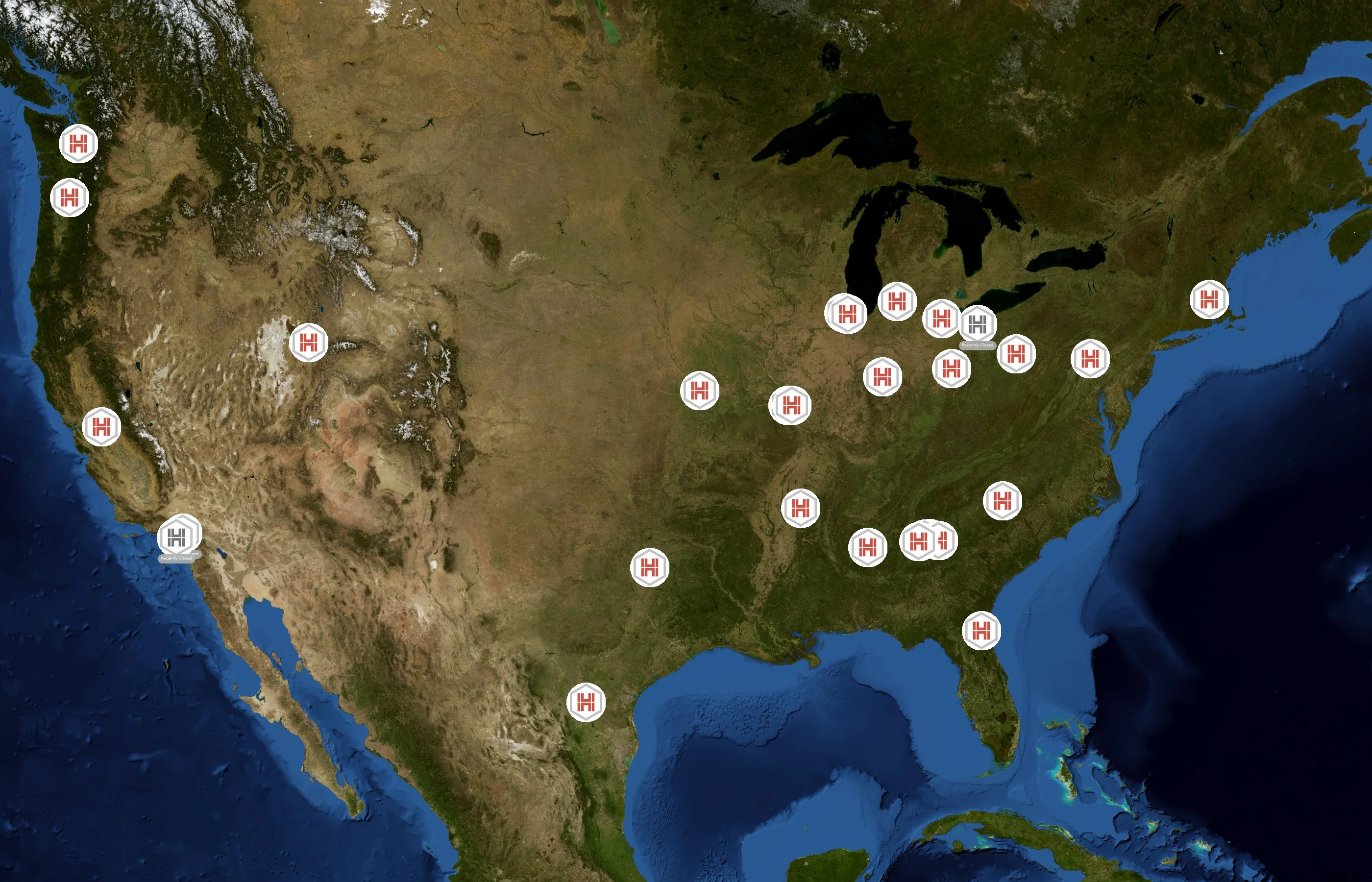 Hub Group state distribution
