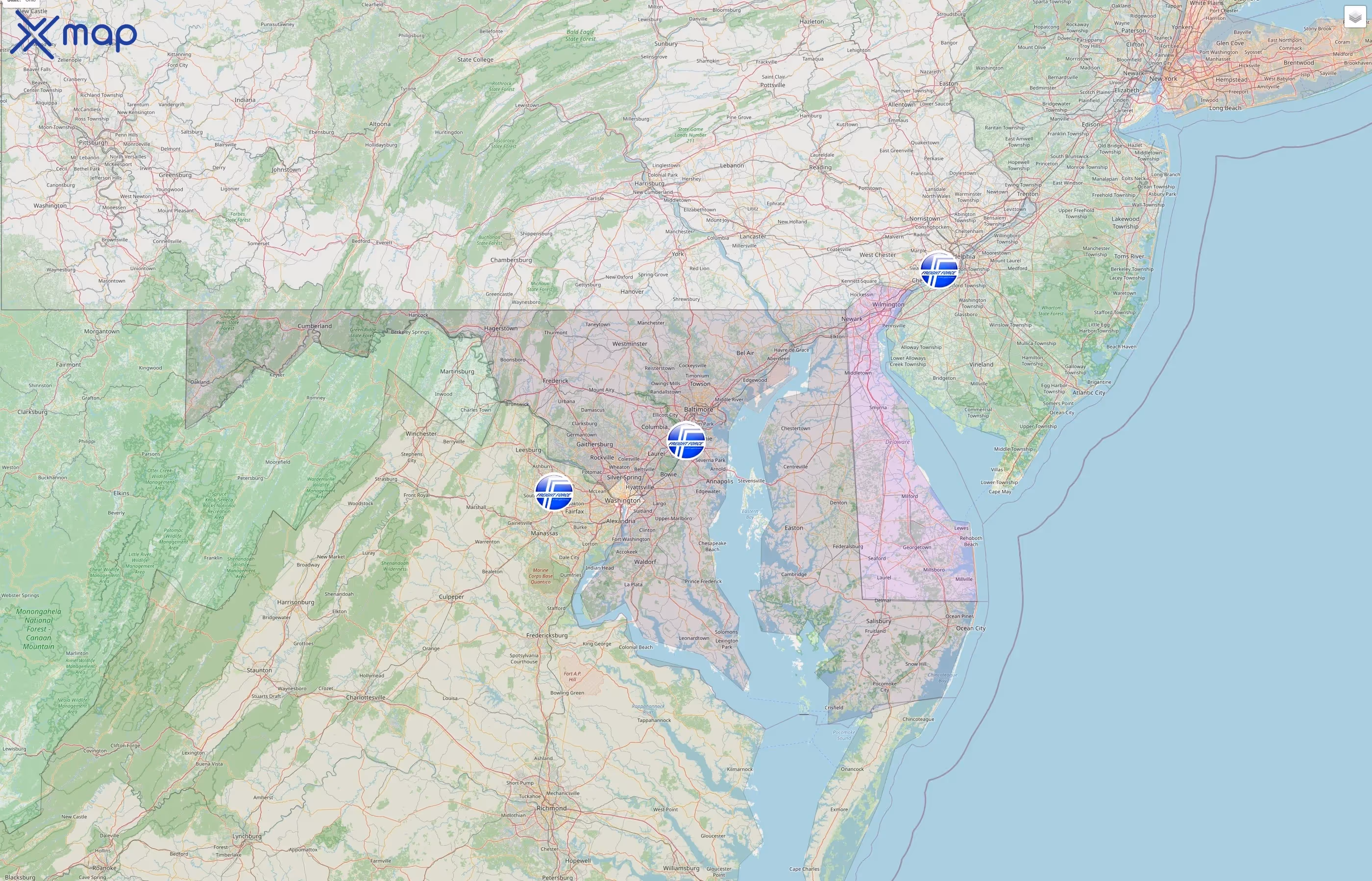 Freight Force Inc street hotspots