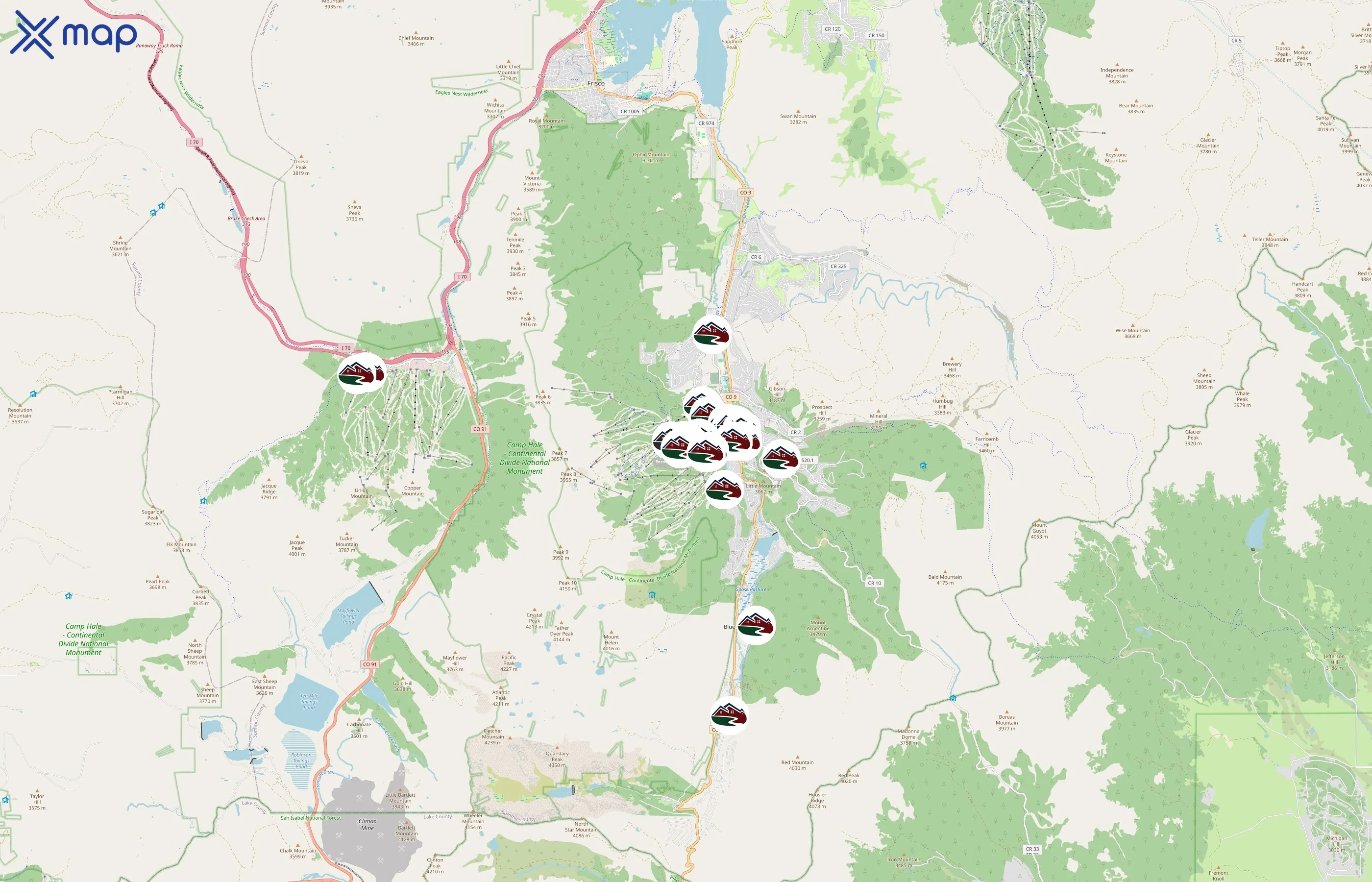 River Ridge Rentals area coverage