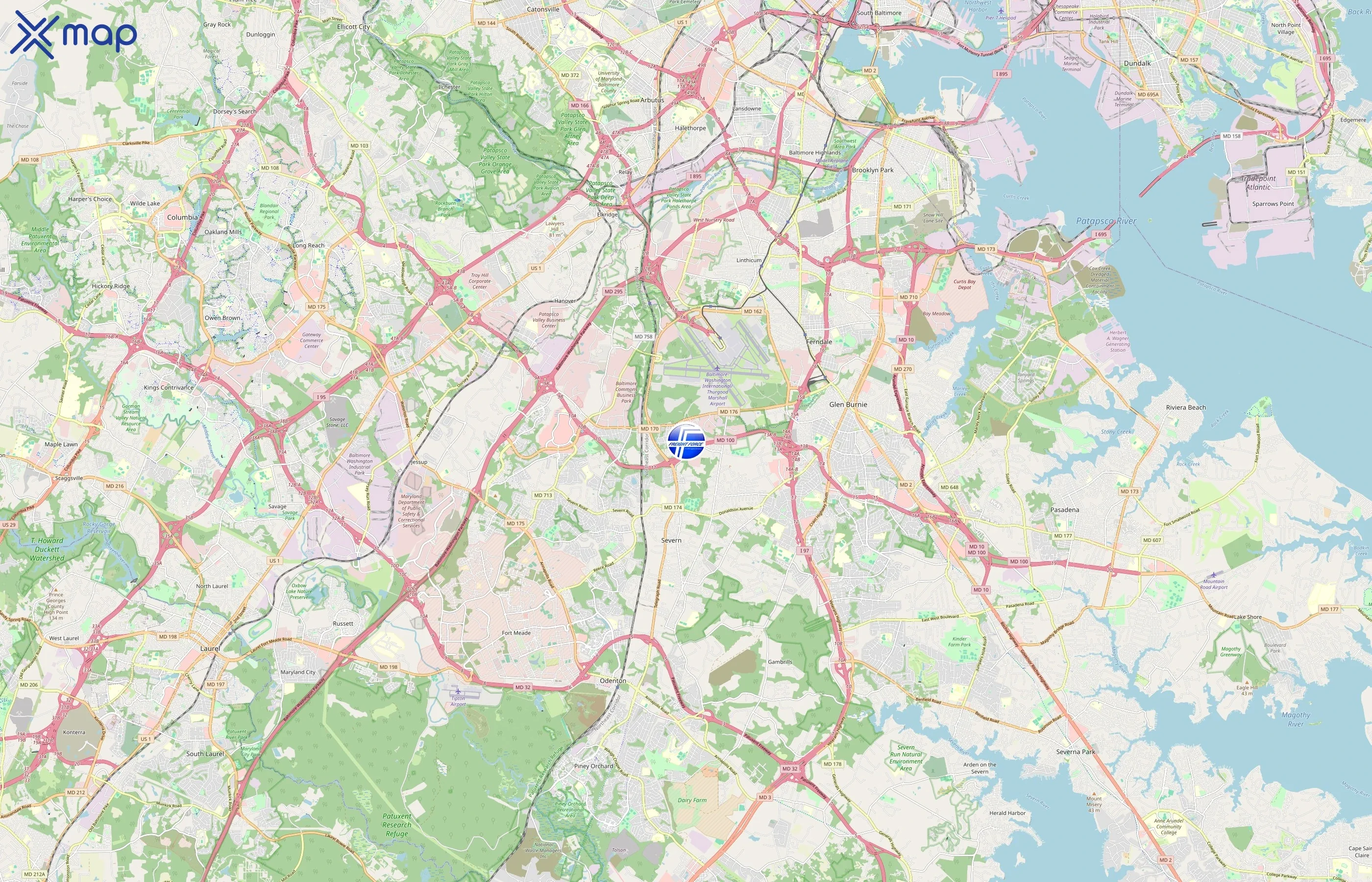 Freight Force Inc area coverage