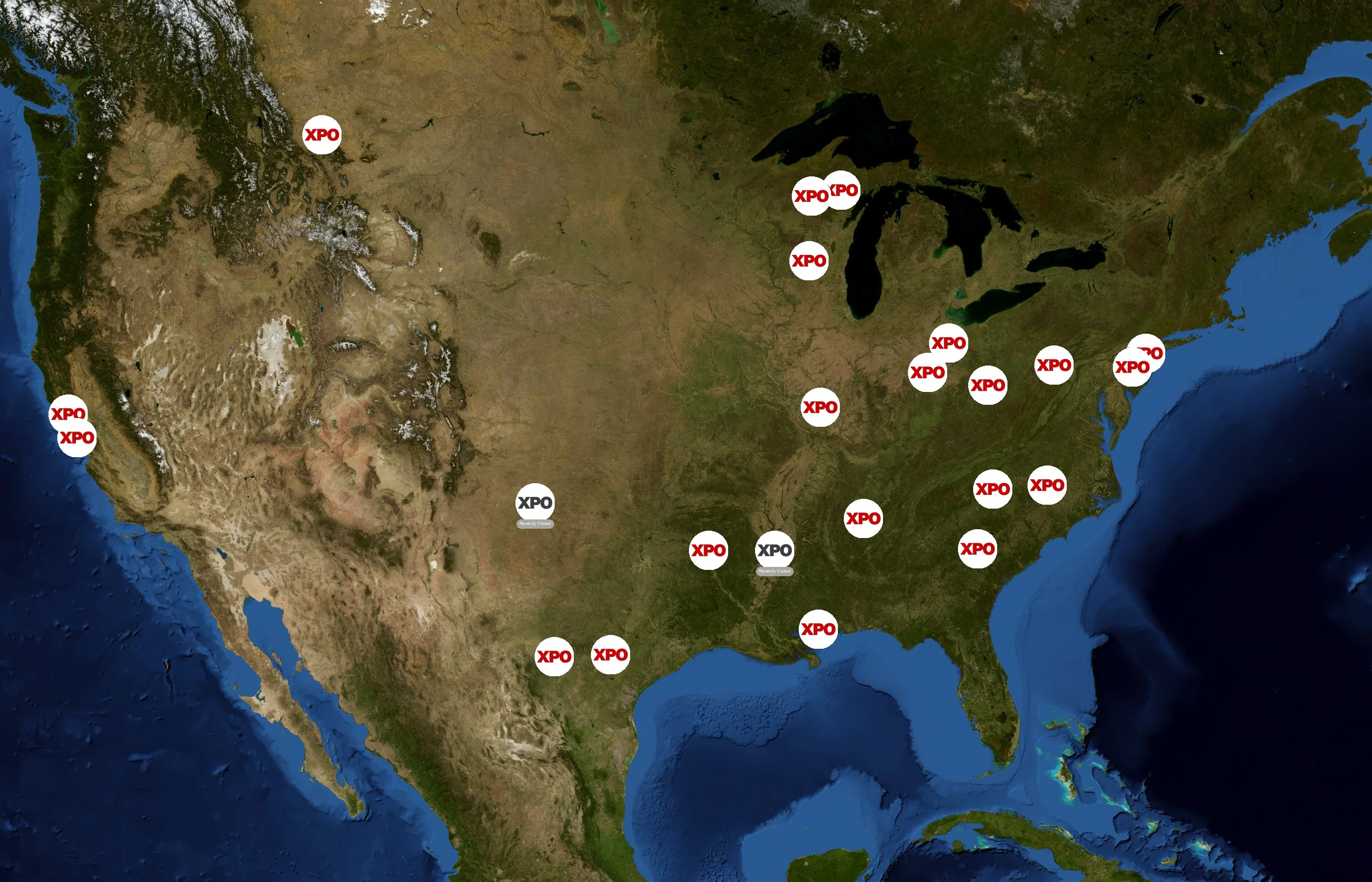 Con-way state distribution