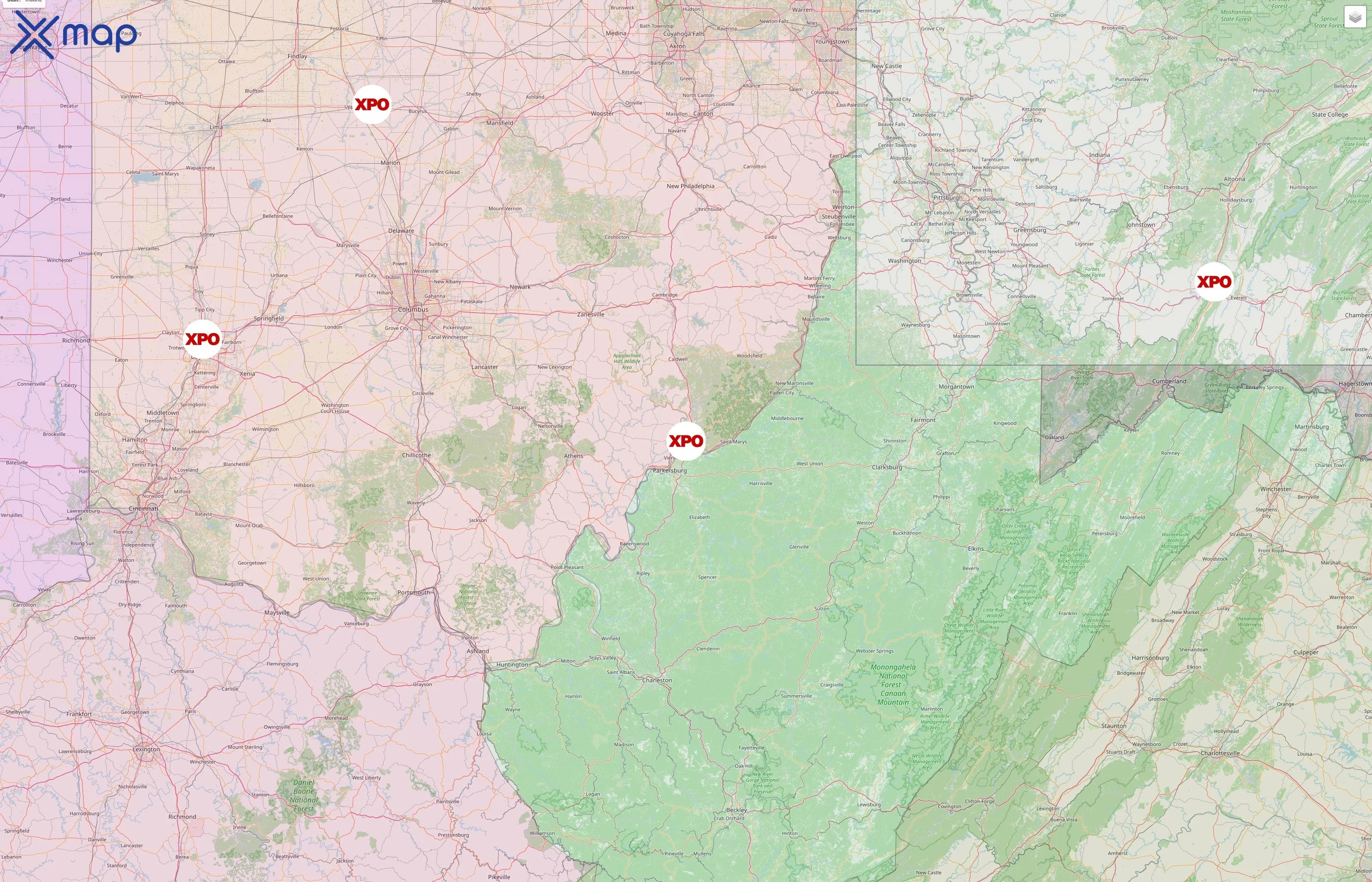 Con-way street hotspots