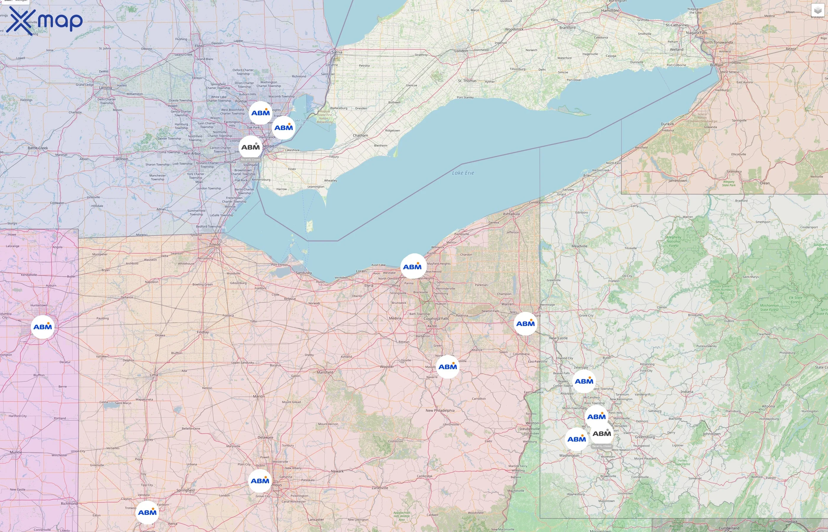 ABM Industries street hotspots