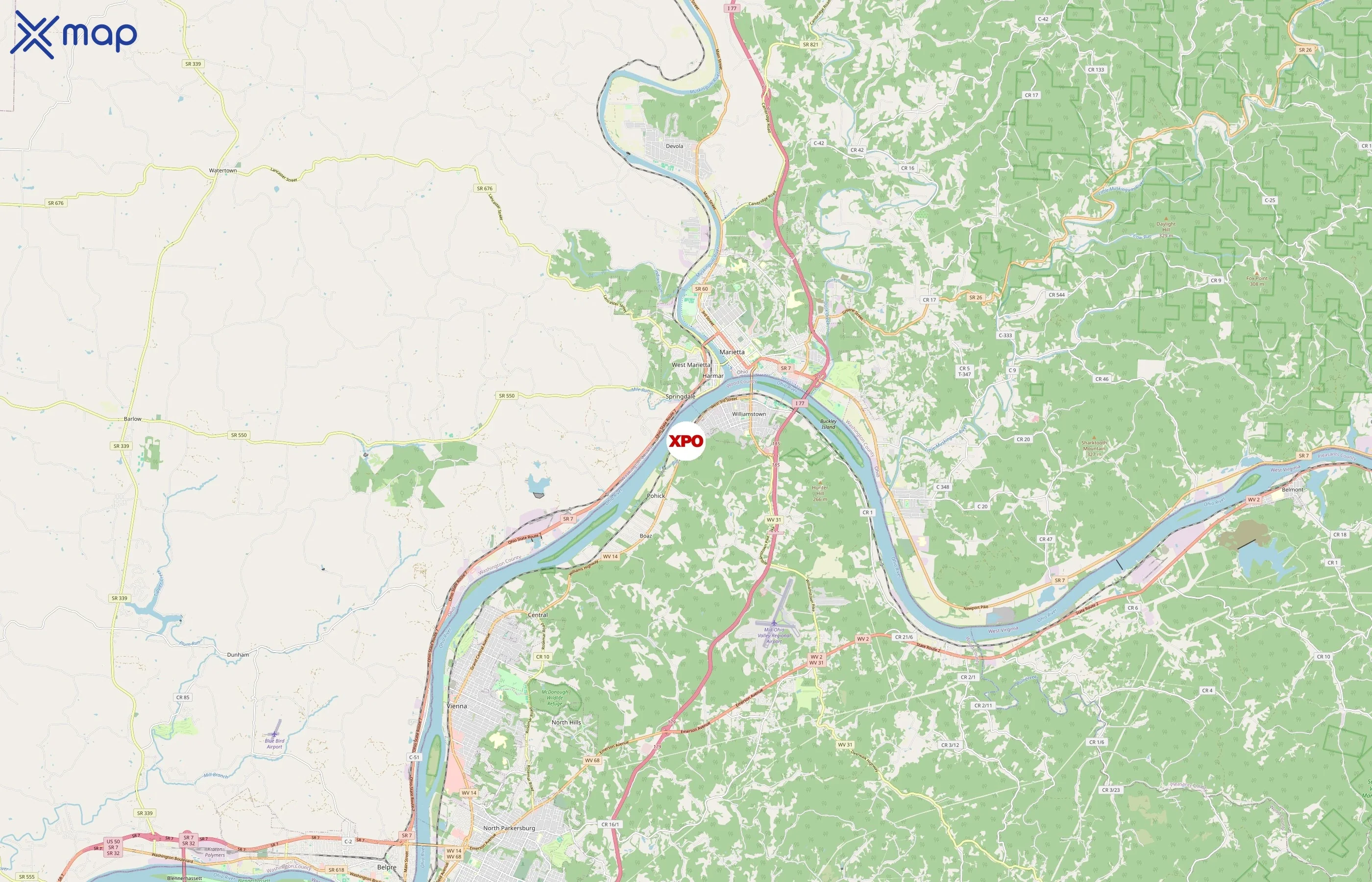 Con-way area coverage