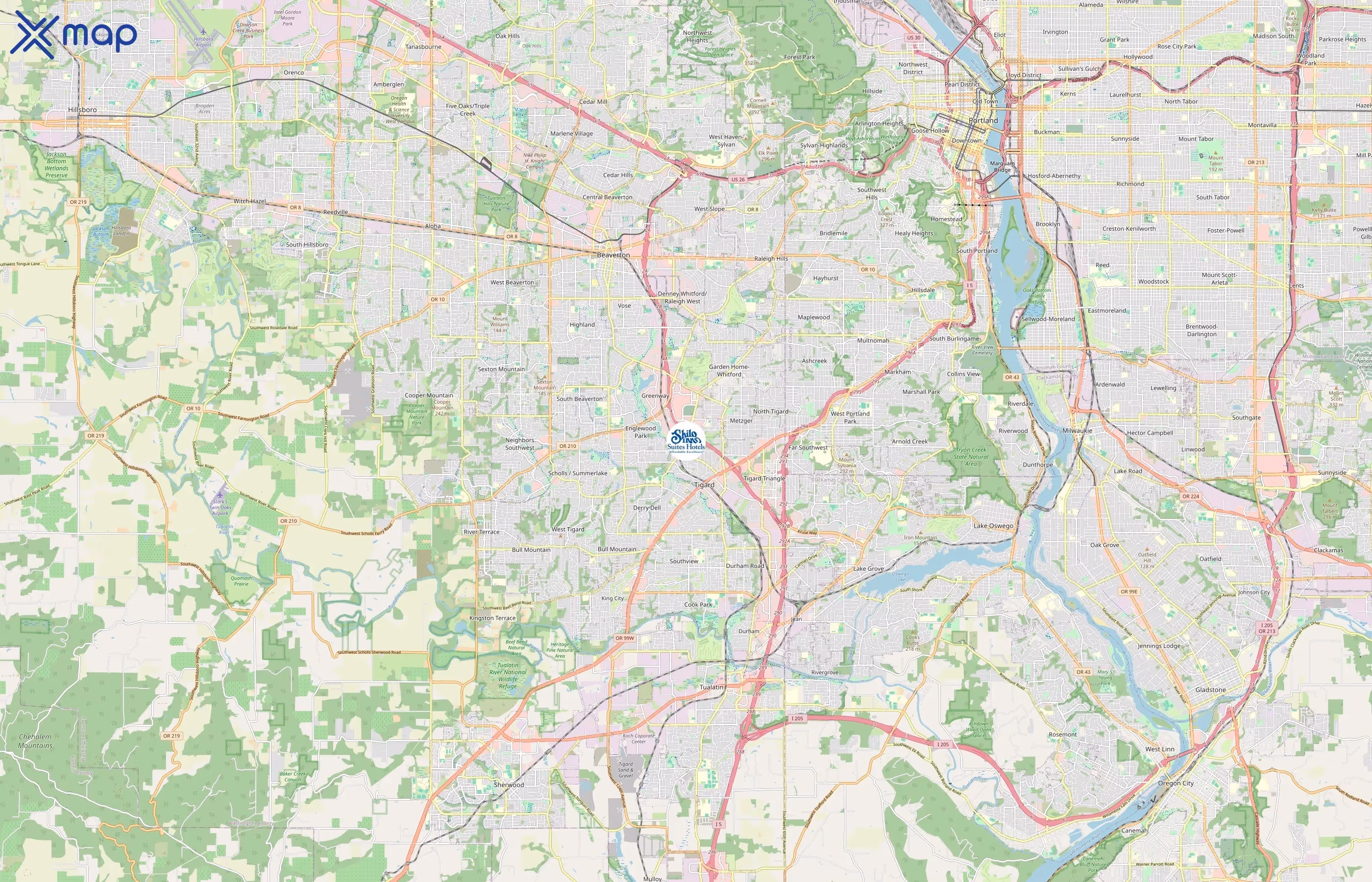 Shilo Inns area coverage