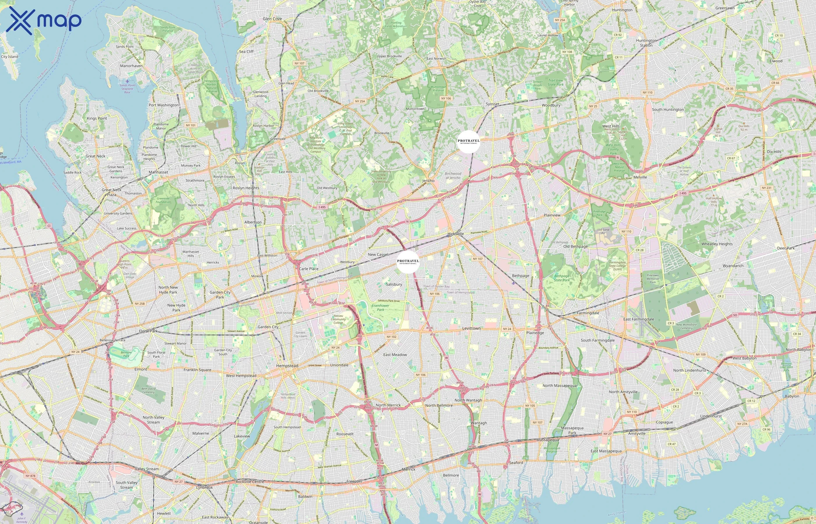 Protravel International area coverage