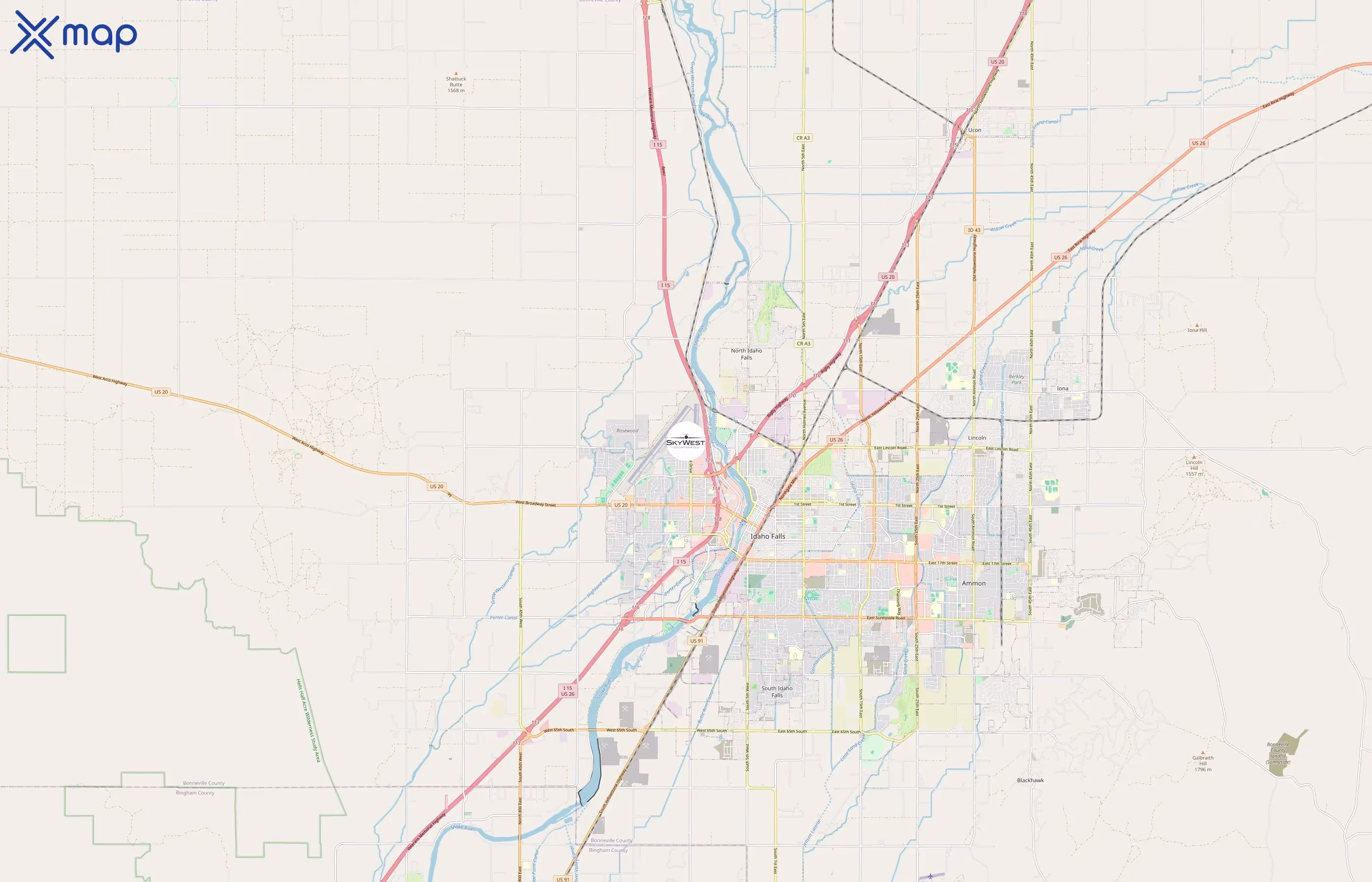 SkyWest Airlines area coverage