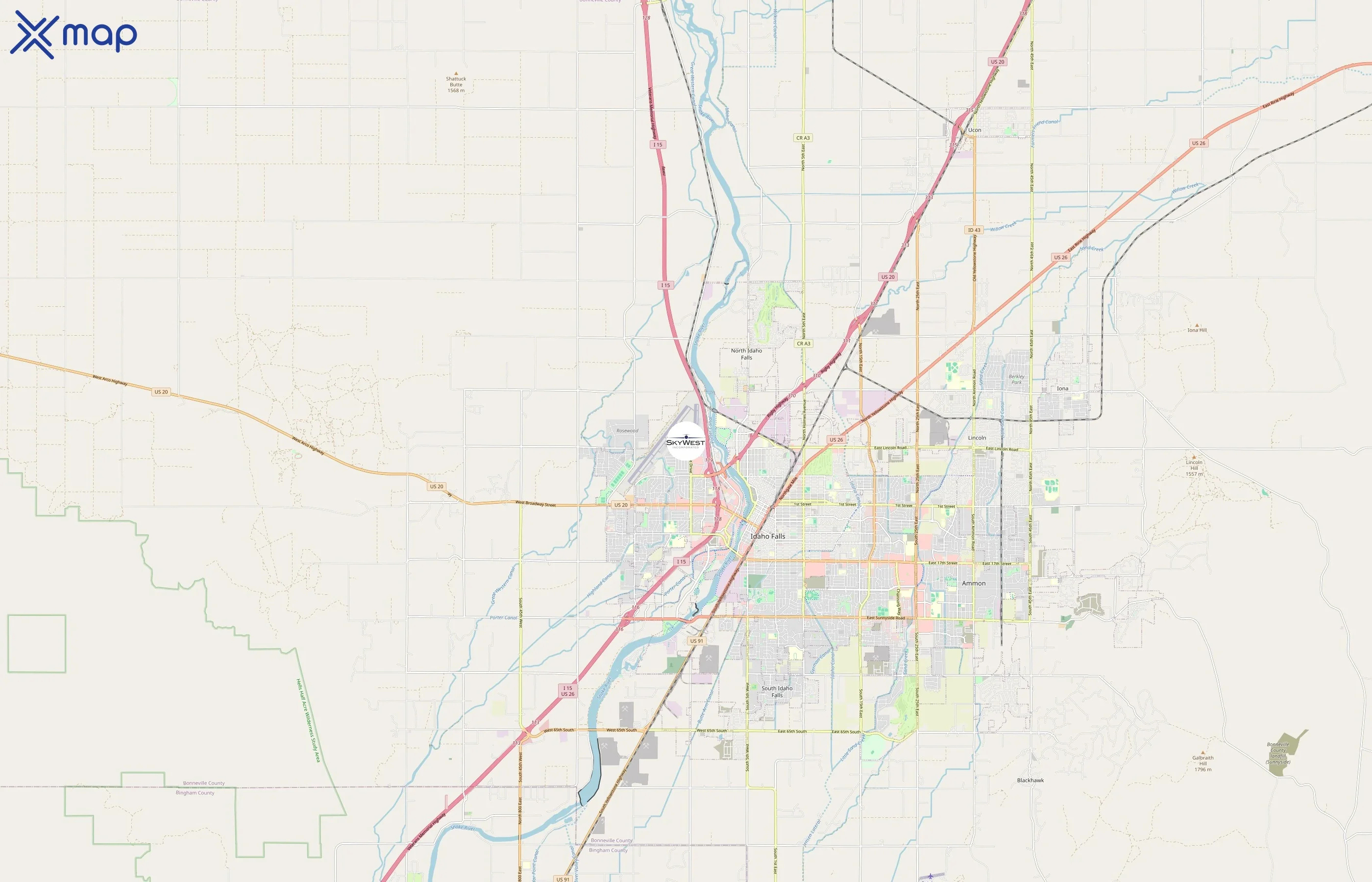 SkyWest Airlines area coverage