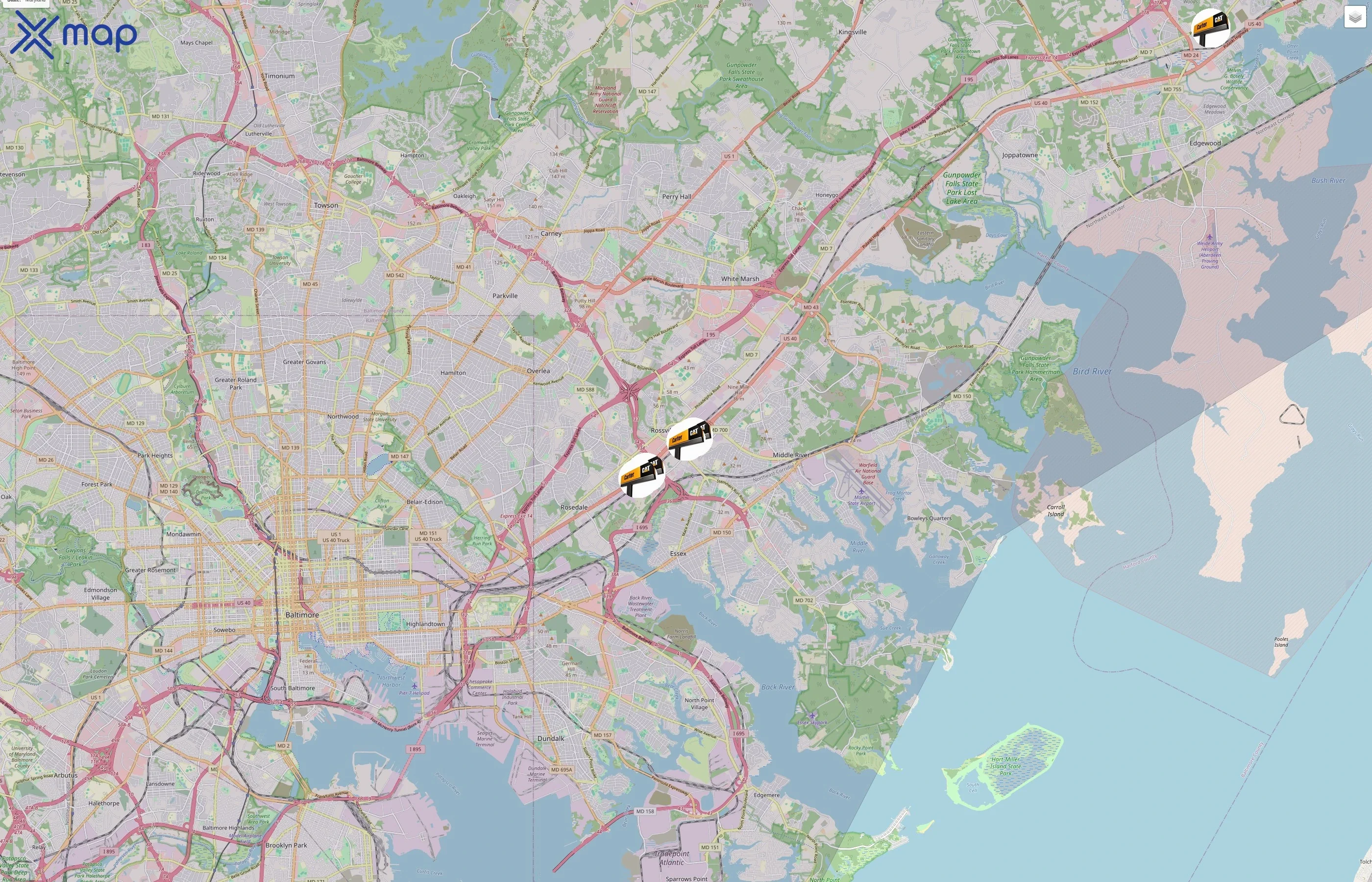 Carter Machinery traffic data