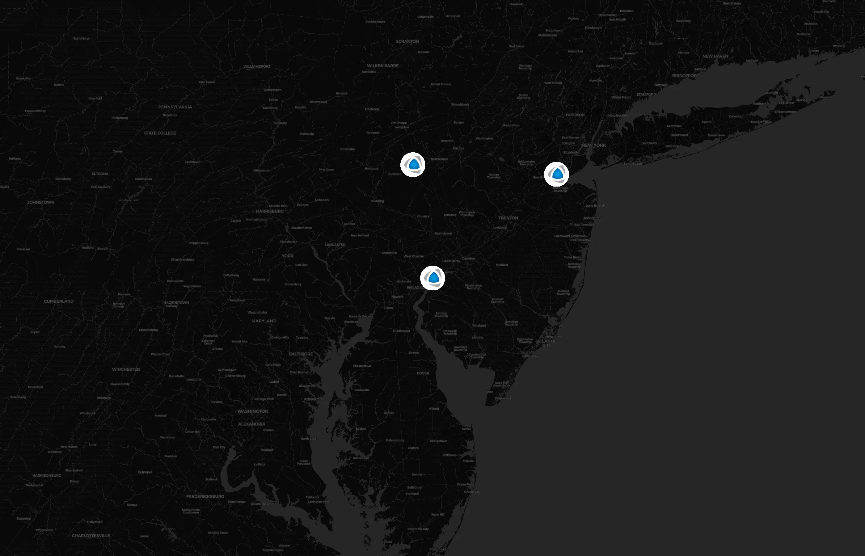 Polygon city distribution