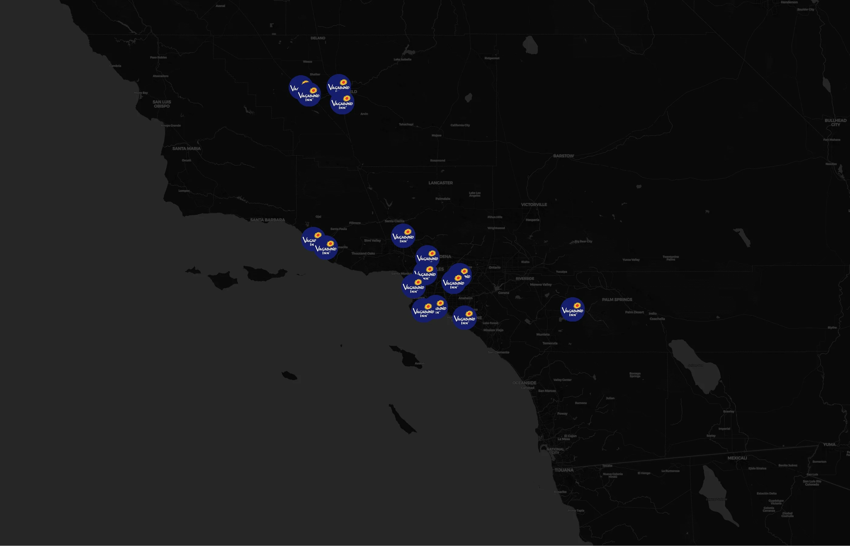 Vagabond Inn city distribution