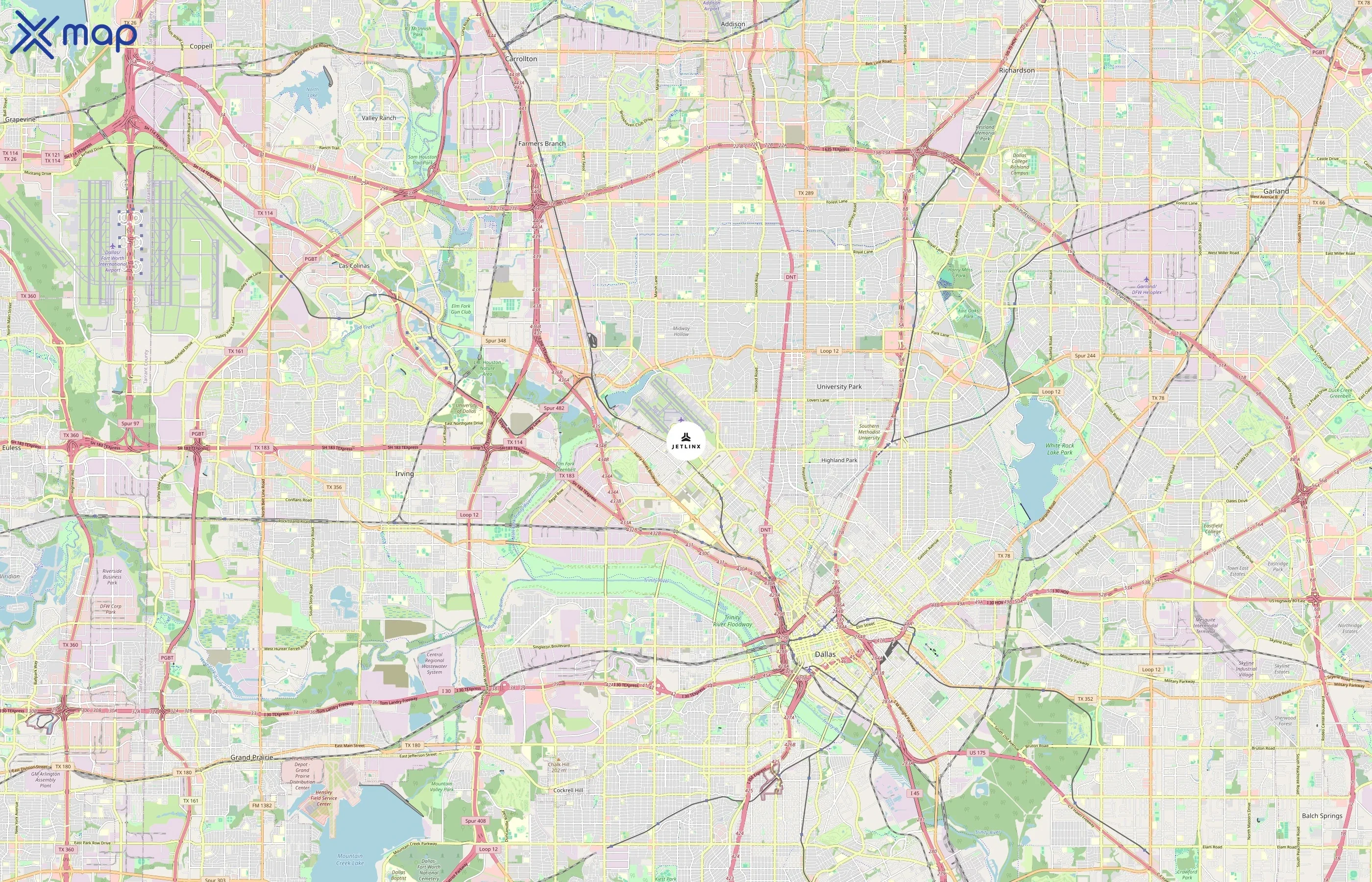 Jet Linx area coverage