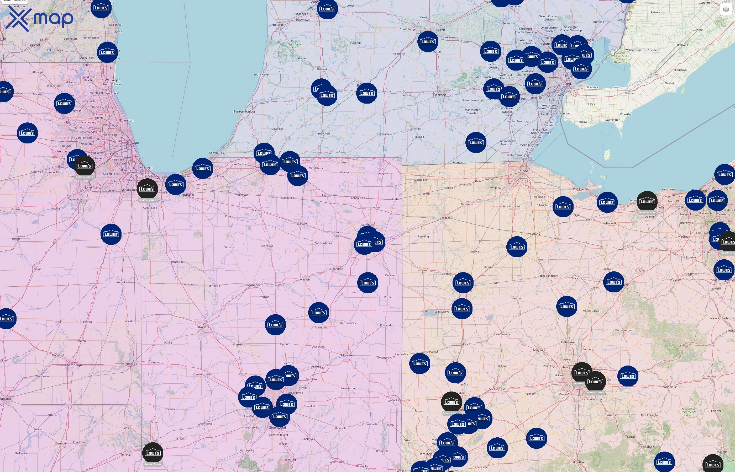 Lowe's street hotspots