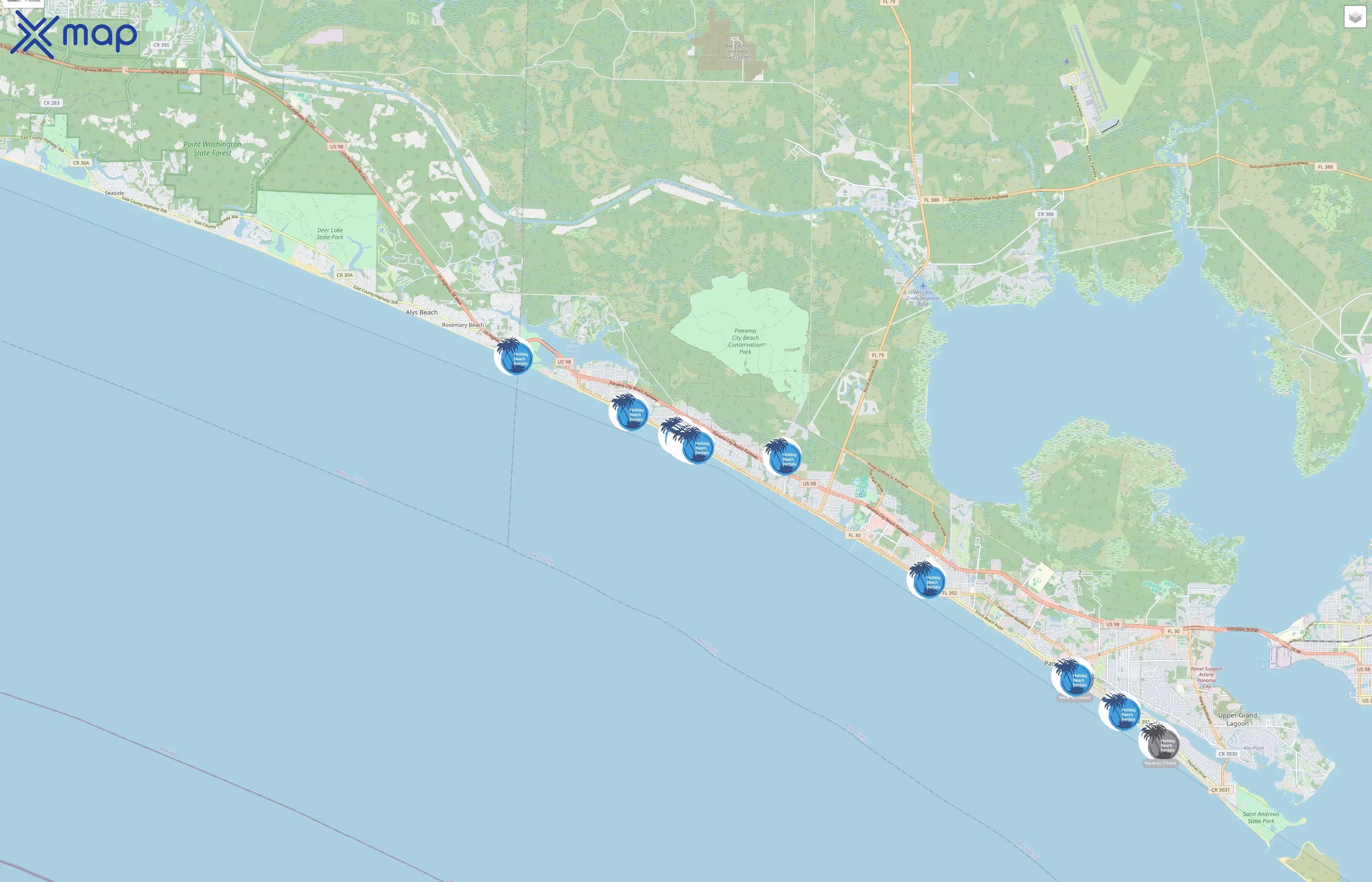 Holiday Beach Rentals traffic data