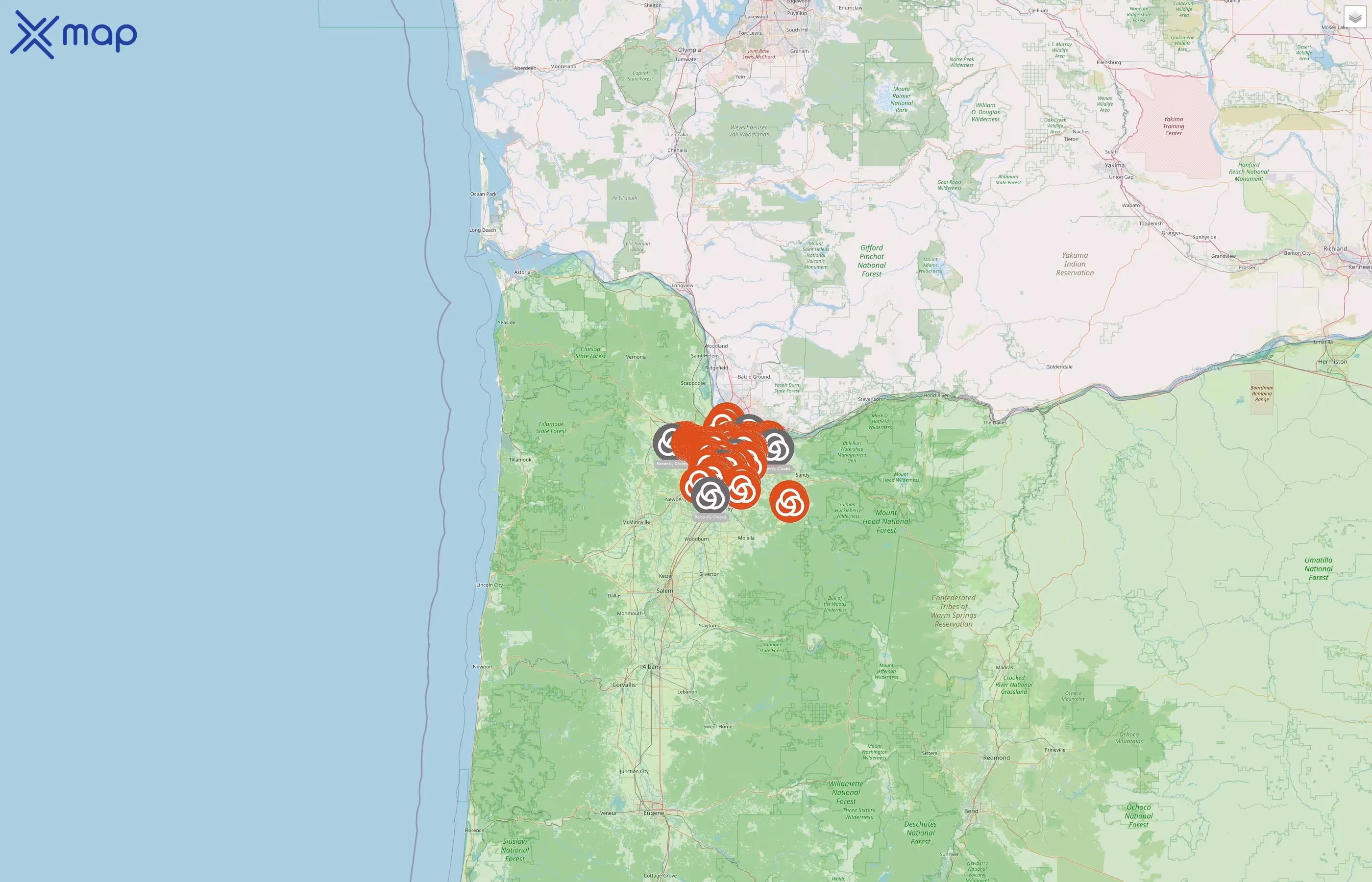 TriMet street hotspots