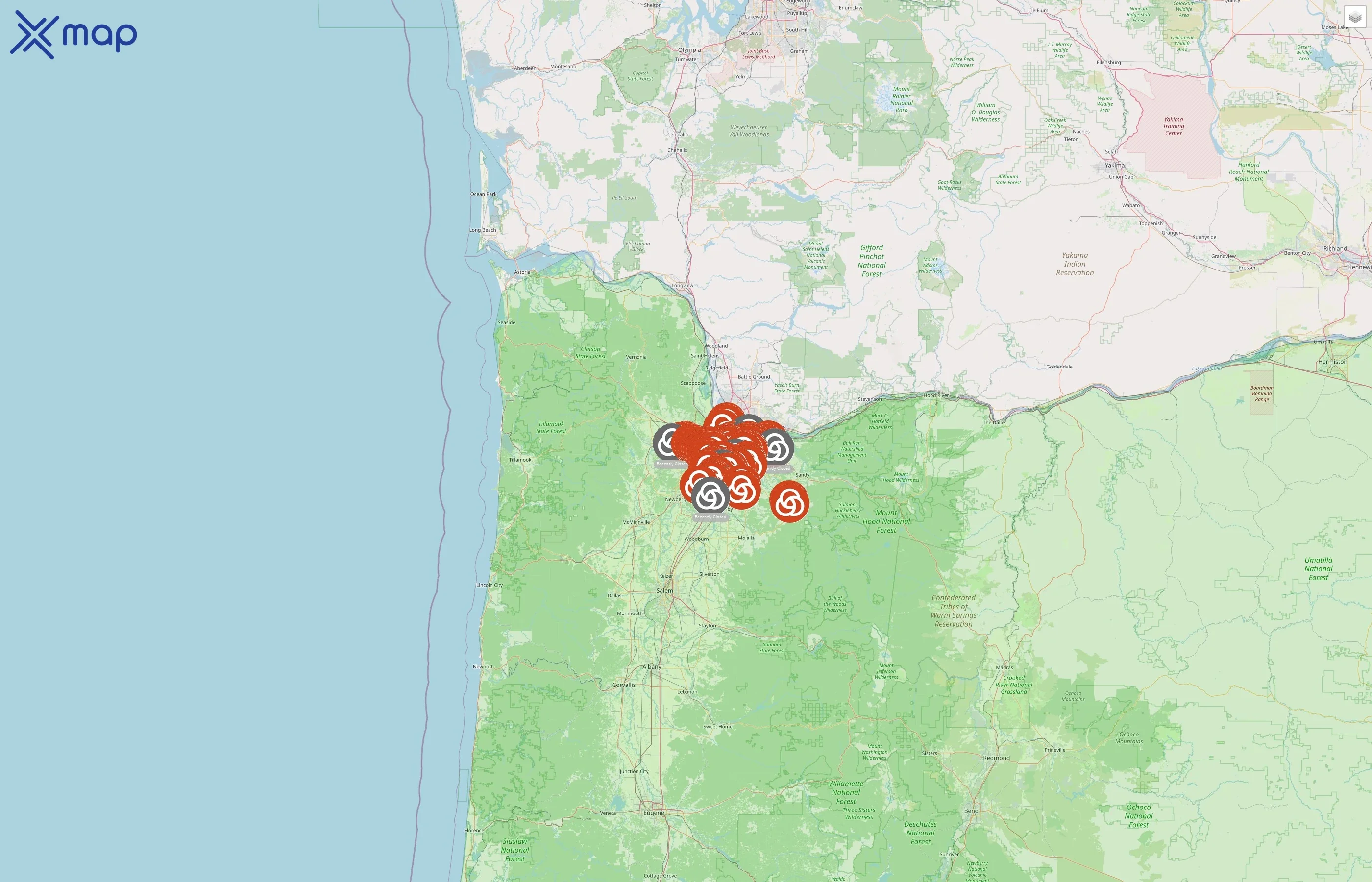 TriMet street hotspots