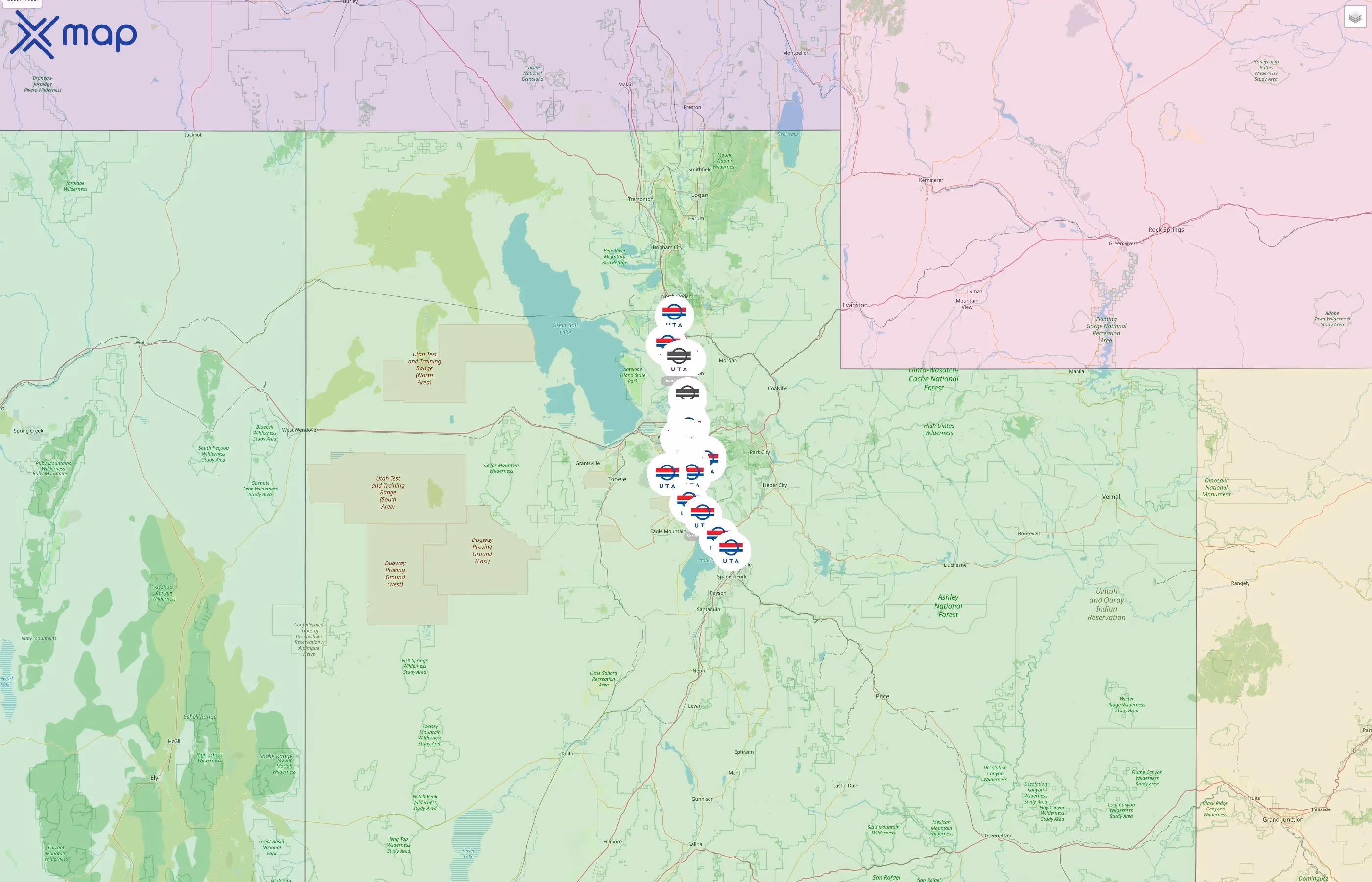 Utah Transit Authority street hotspots