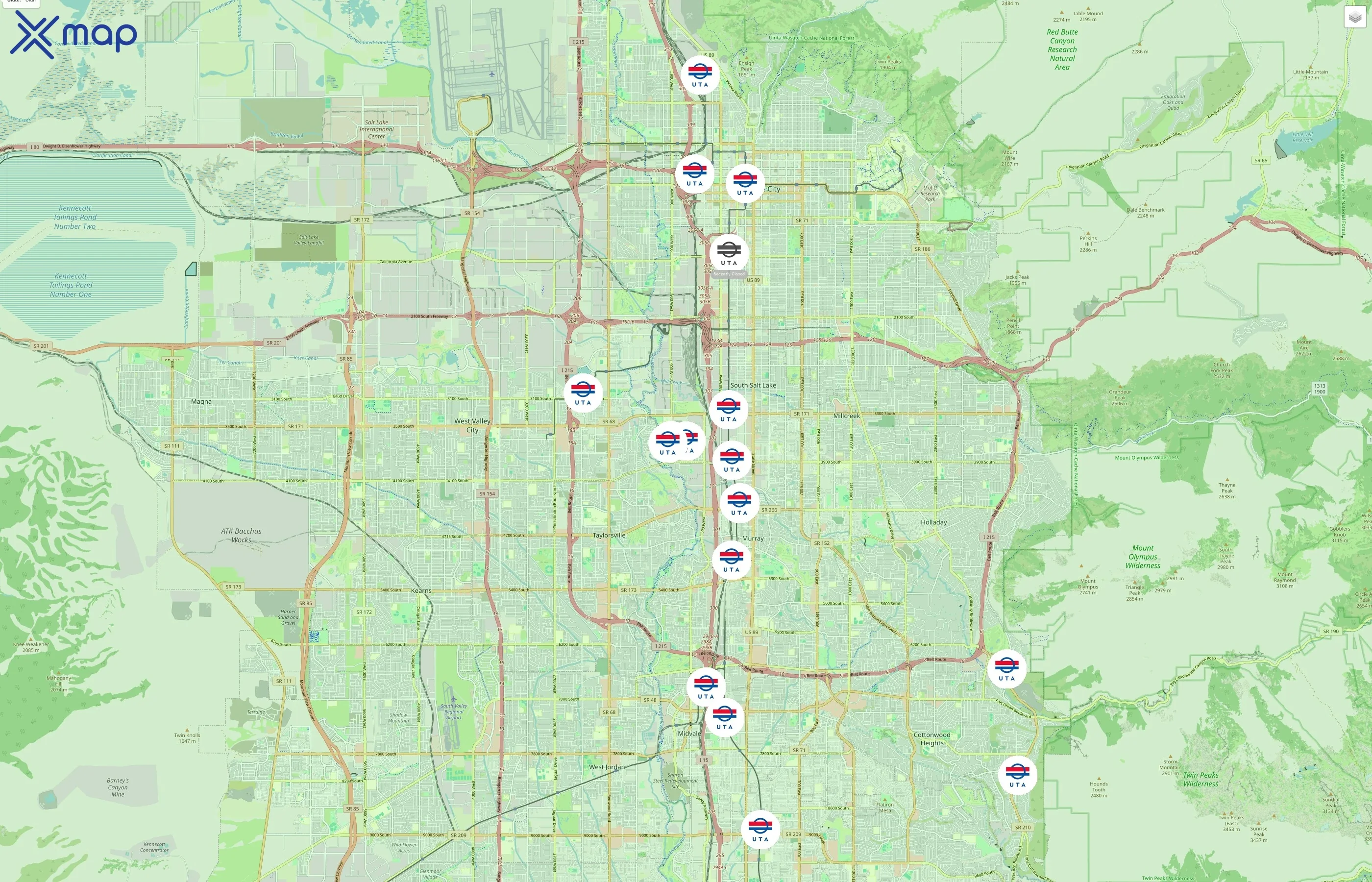 Utah Transit Authority traffic data
