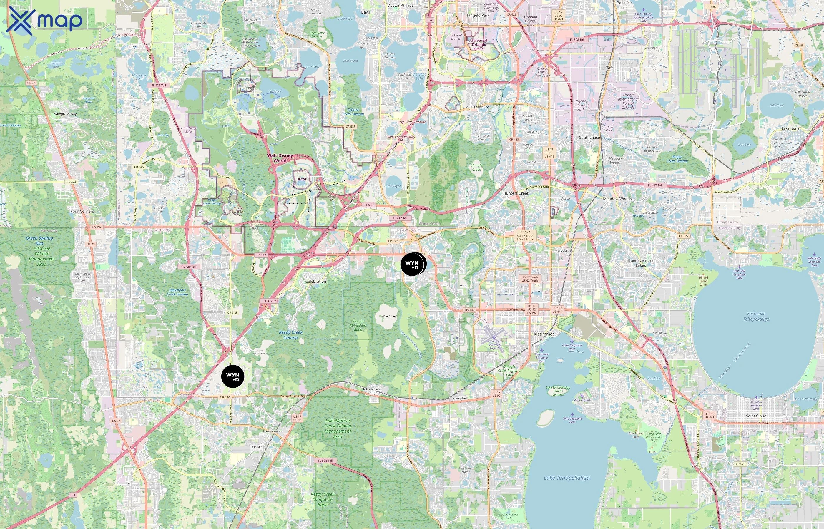 Wyndham Destinations area coverage