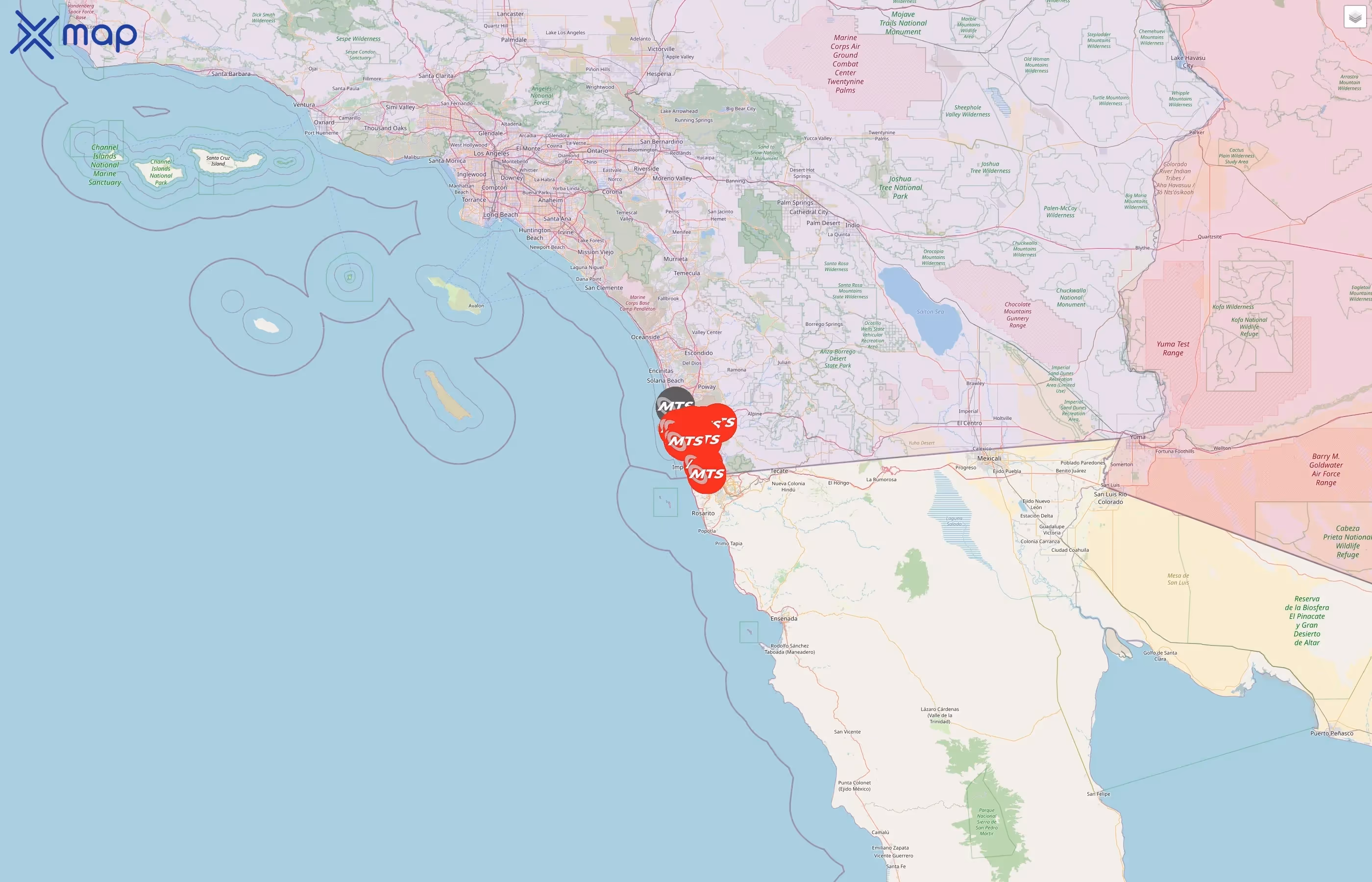 San Diego Metropolitan Transit System street hotspots