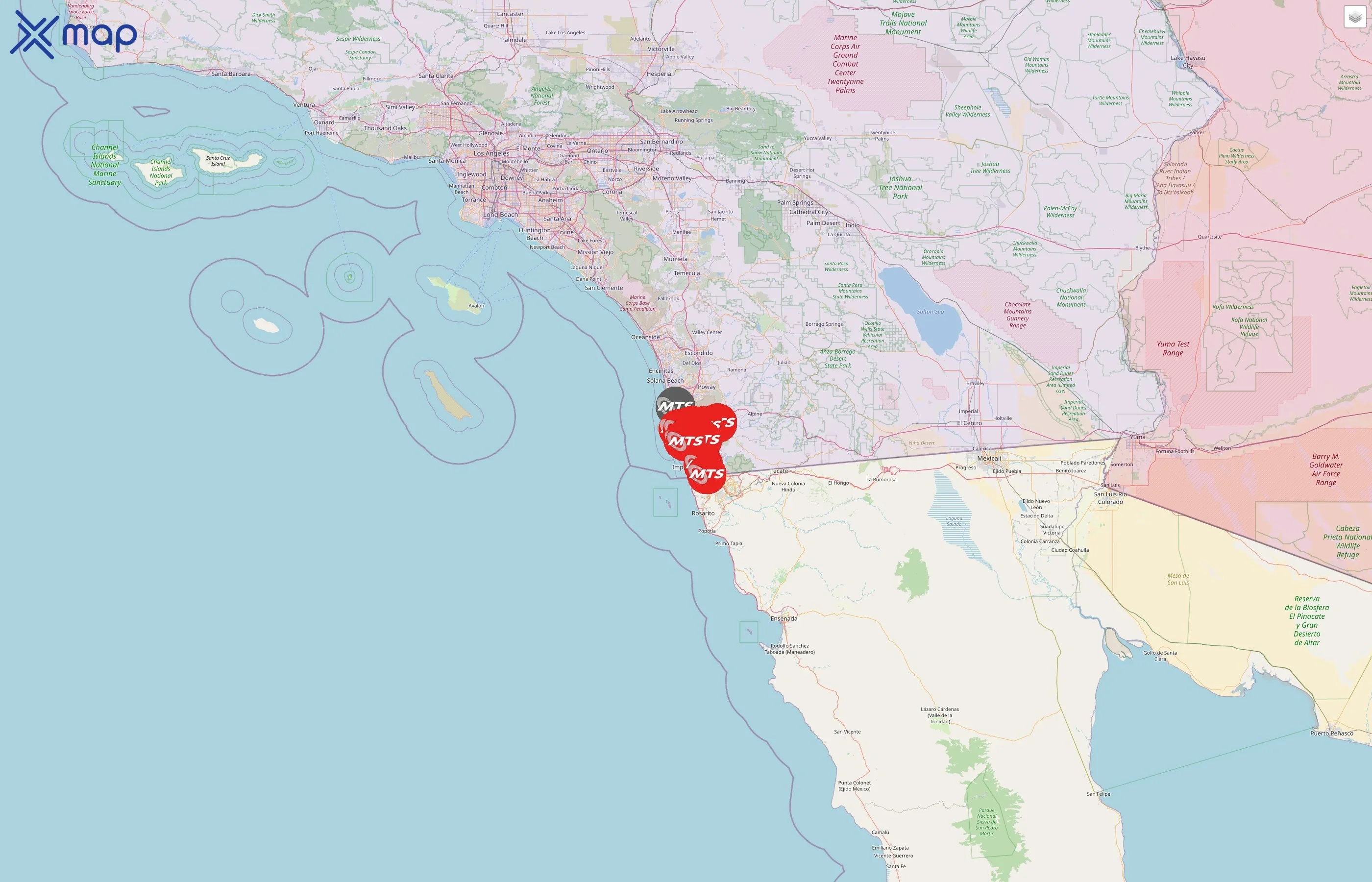 San Diego Metropolitan Transit System street hotspots