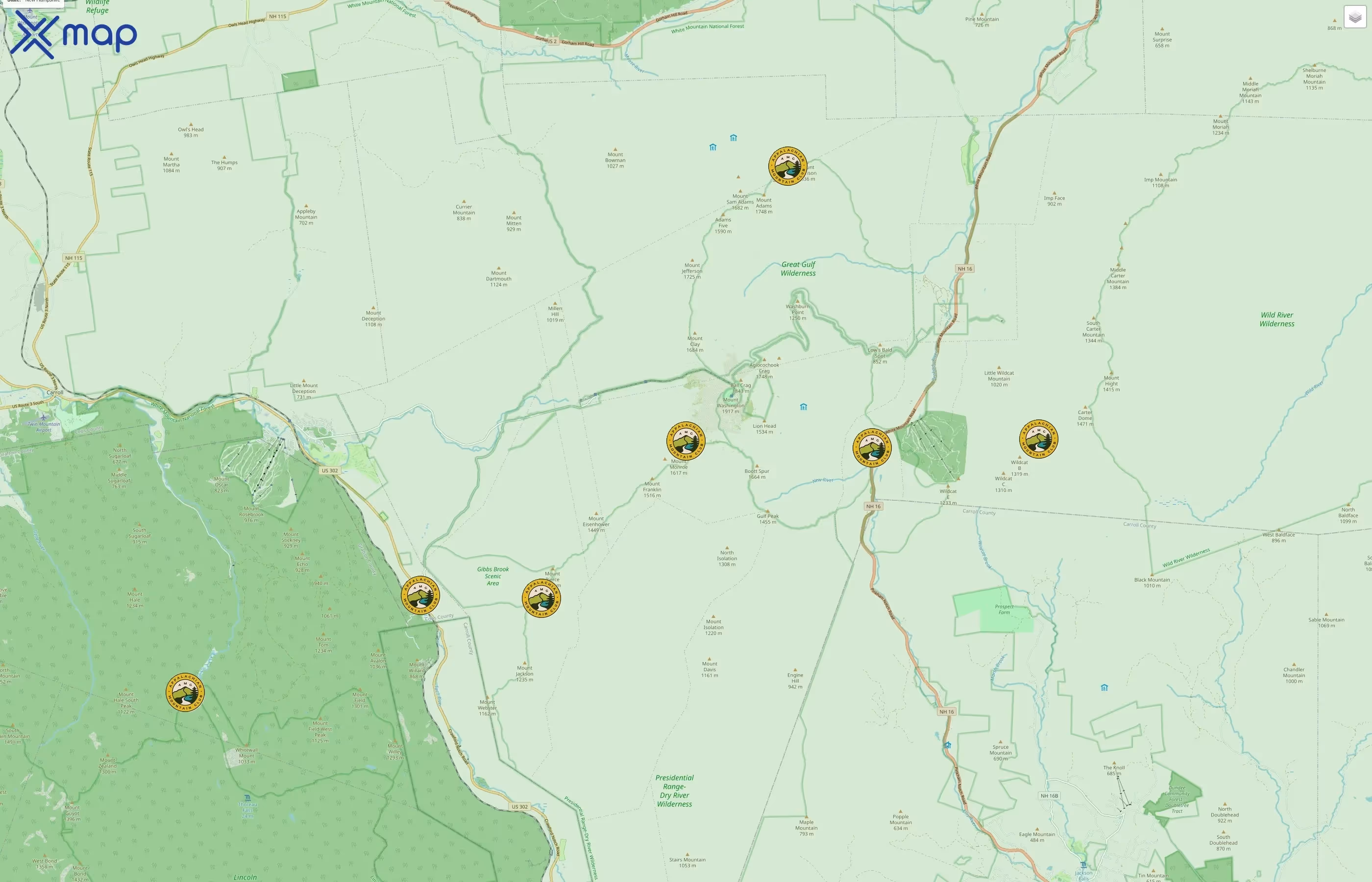 Appalachian Mountain Club traffic data