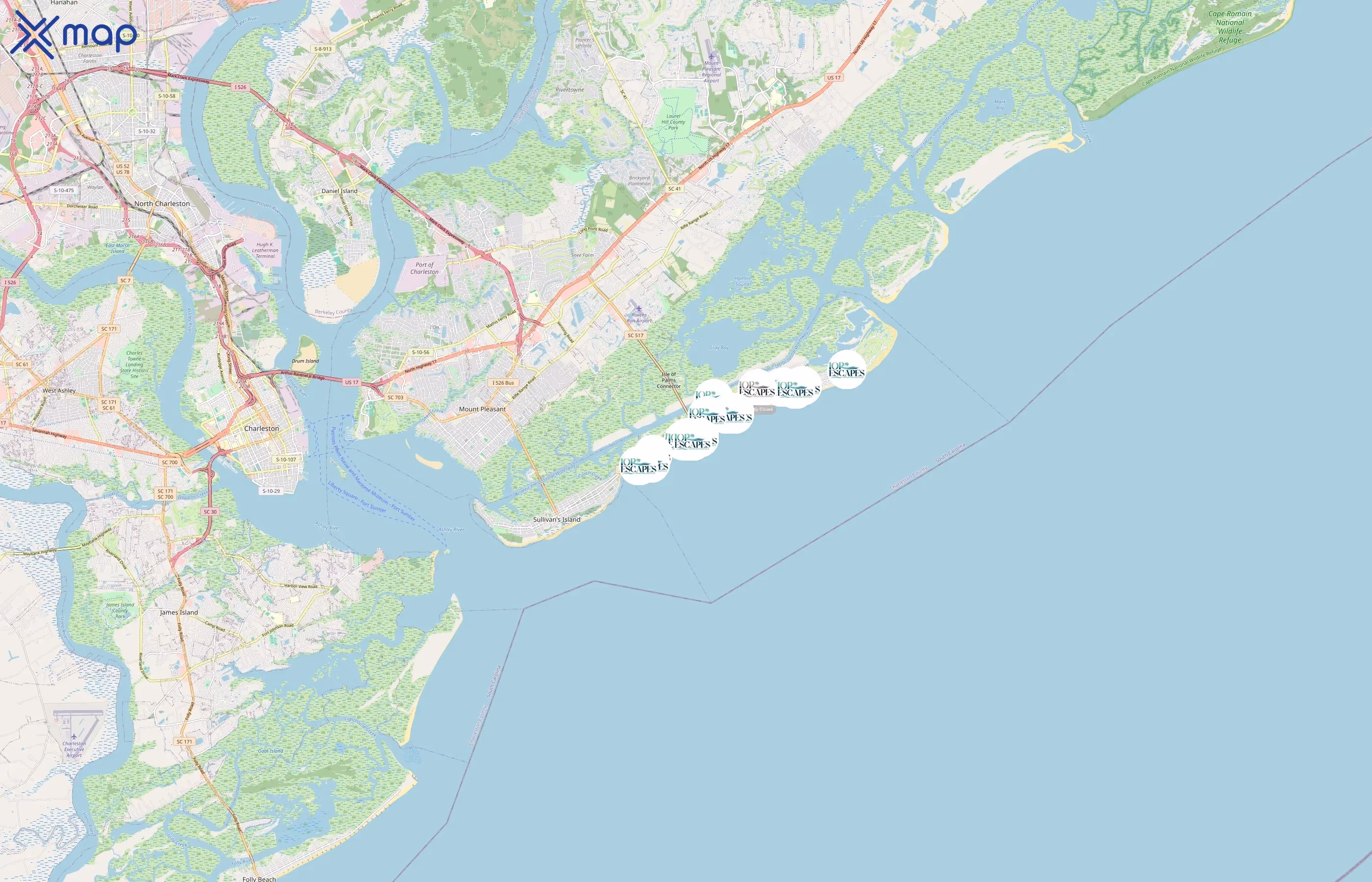 IOP Escapes area coverage