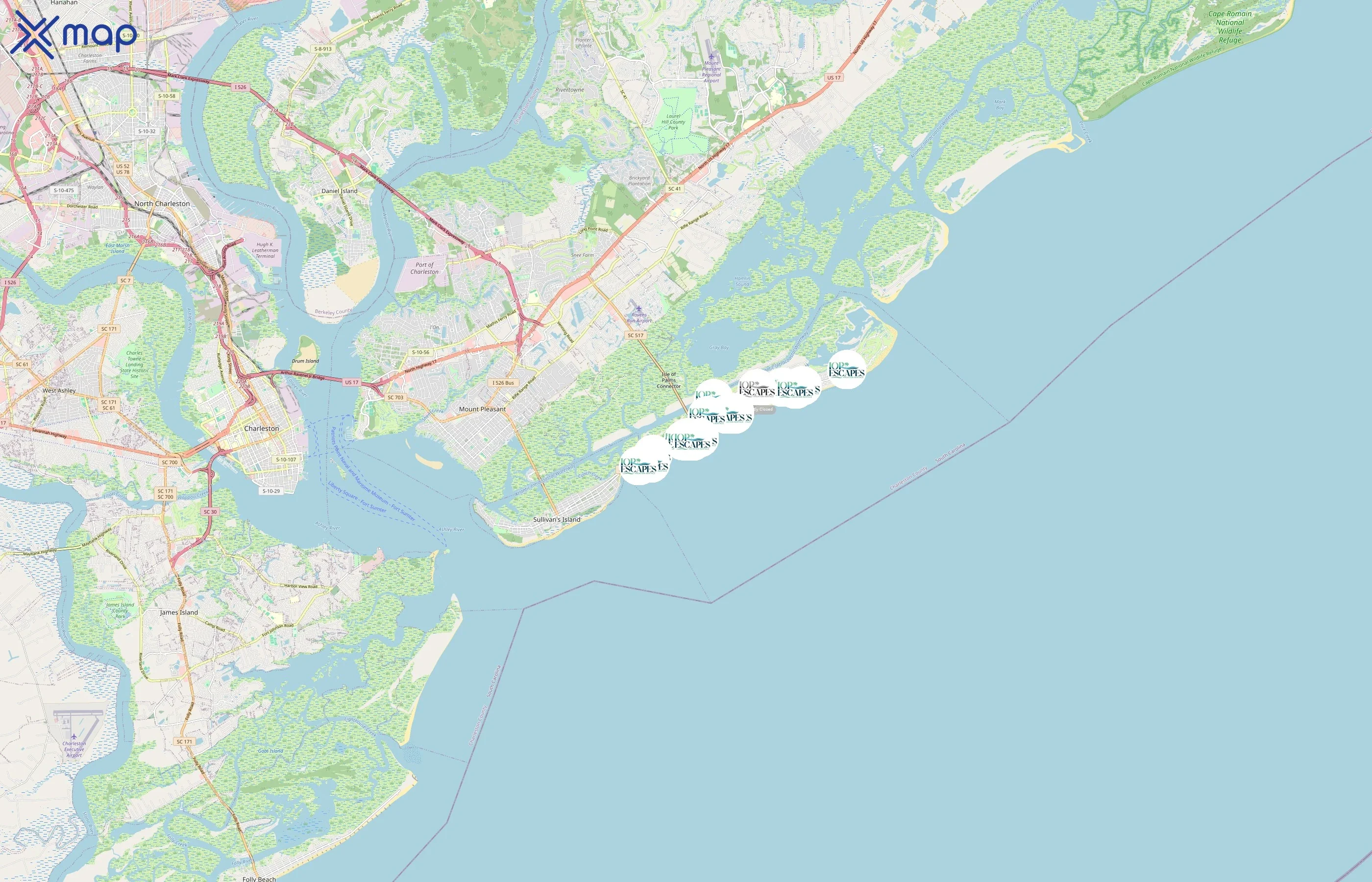 IOP Escapes area coverage