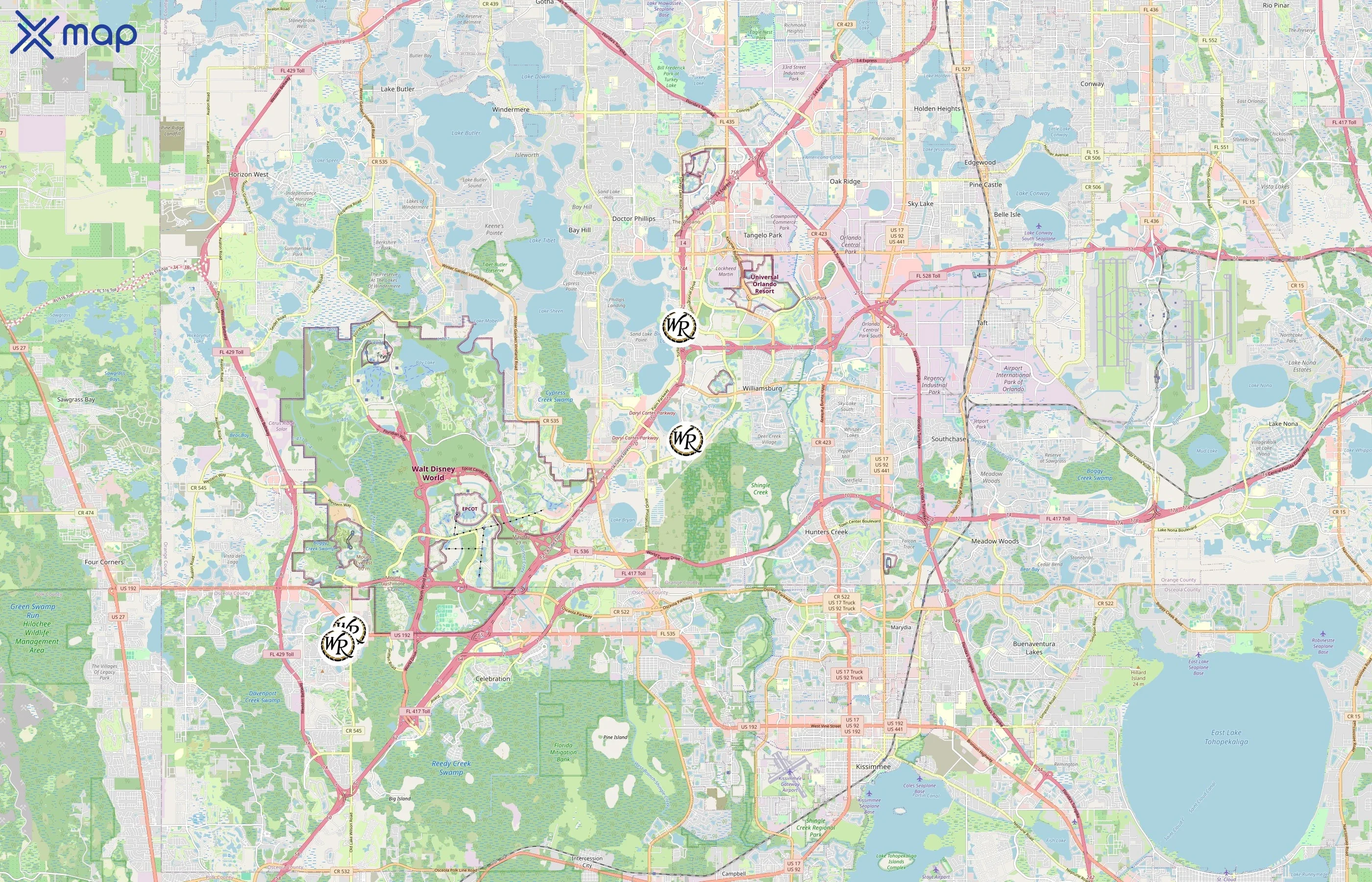 Westgate Resorts area coverage