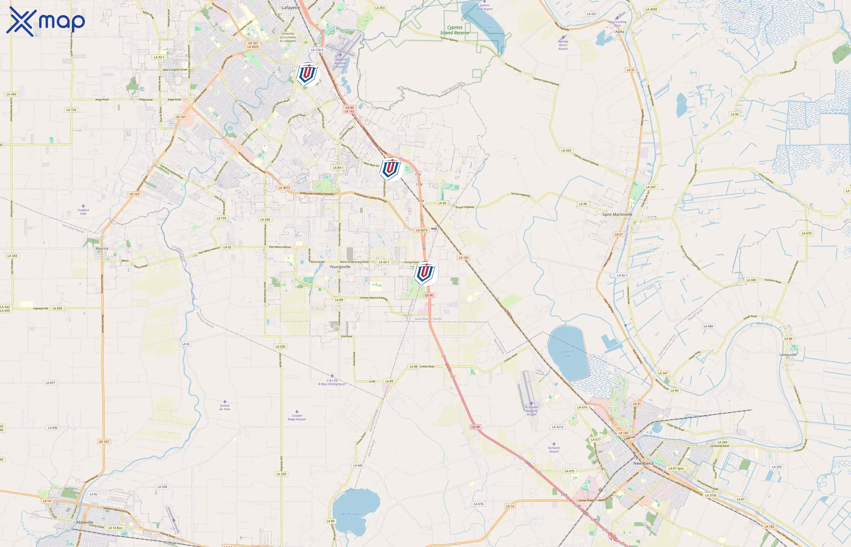 United Vision Logistics area coverage