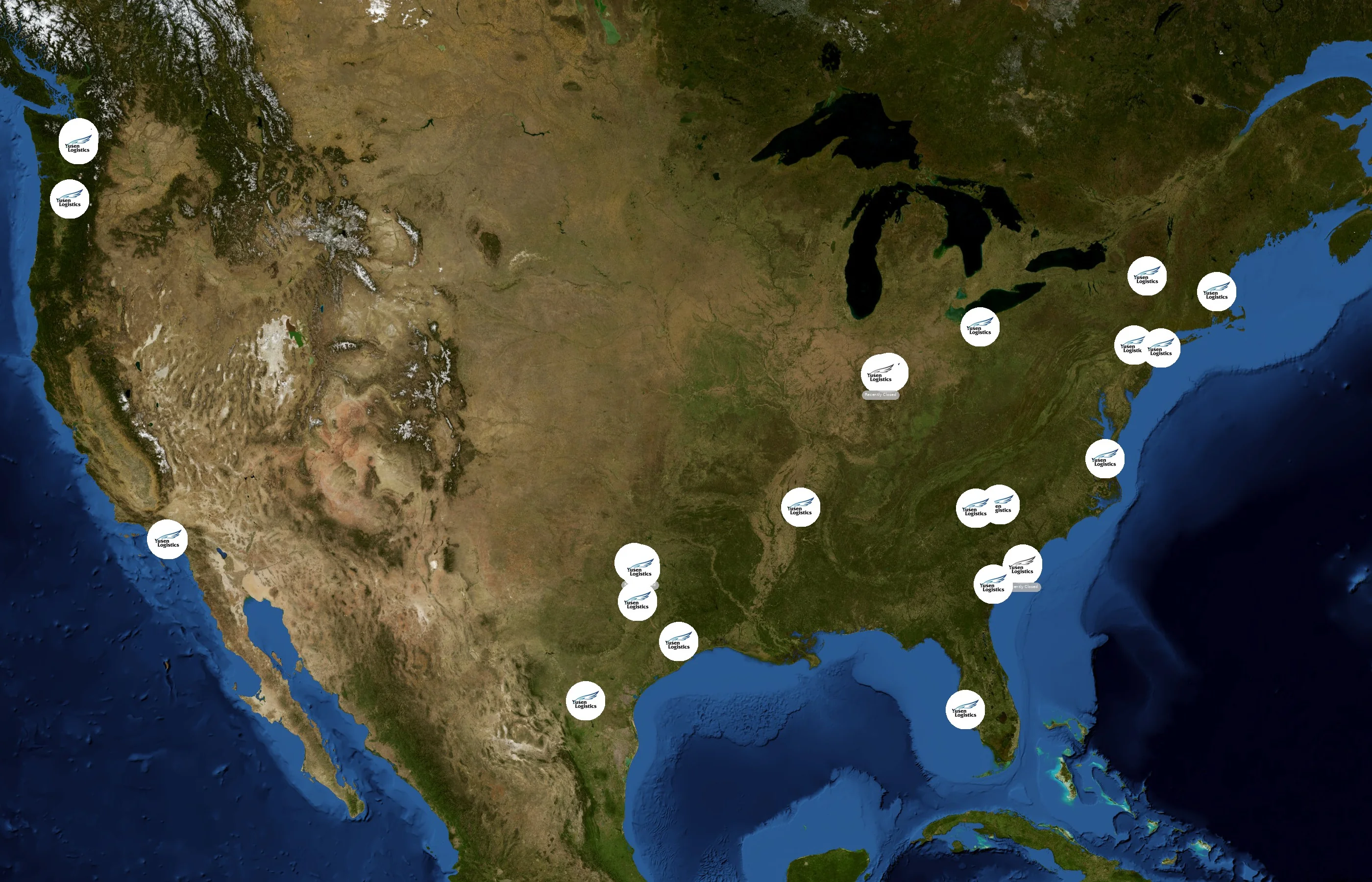 Yusen Logistics state distribution